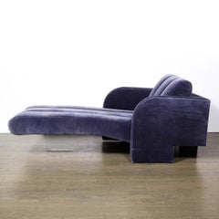 Moderne Mid-Century-Sessel „Deco Chaise“ Modell 7530 mit Lucite-Sockel von Vladimir Kagan