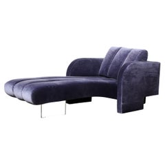 Moderne Mid-Century-Sessel „Deco Chaise“ Modell 7530 mit Lucite-Sockel von Vladimir Kagan