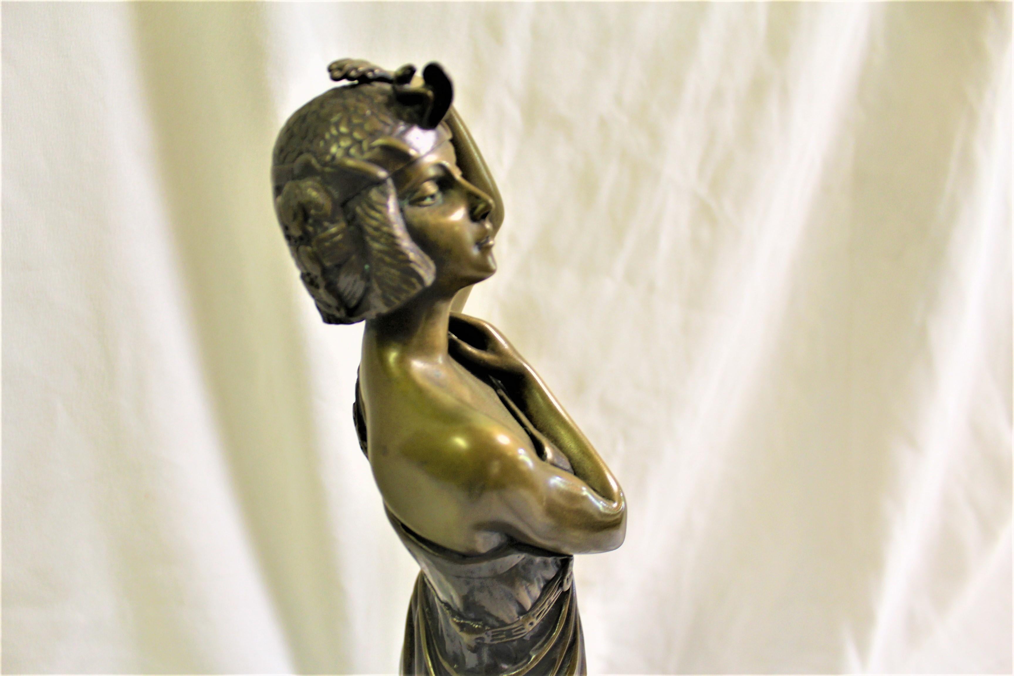 Late 20th Century Mid Century/Modern Deco Sculpture, Bronze  For Sale