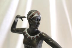 Mid Century /Modern/Deco Style Bronze Girl Dancer, England