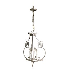 Kronleuchter im Mid-Century-/Modern/Deco-Stil  , Nickel-Finish