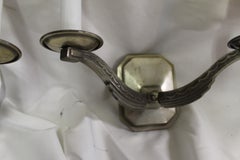 Mid Century /Modern/Deco Style Sconces  , Nickel Finish , Pair