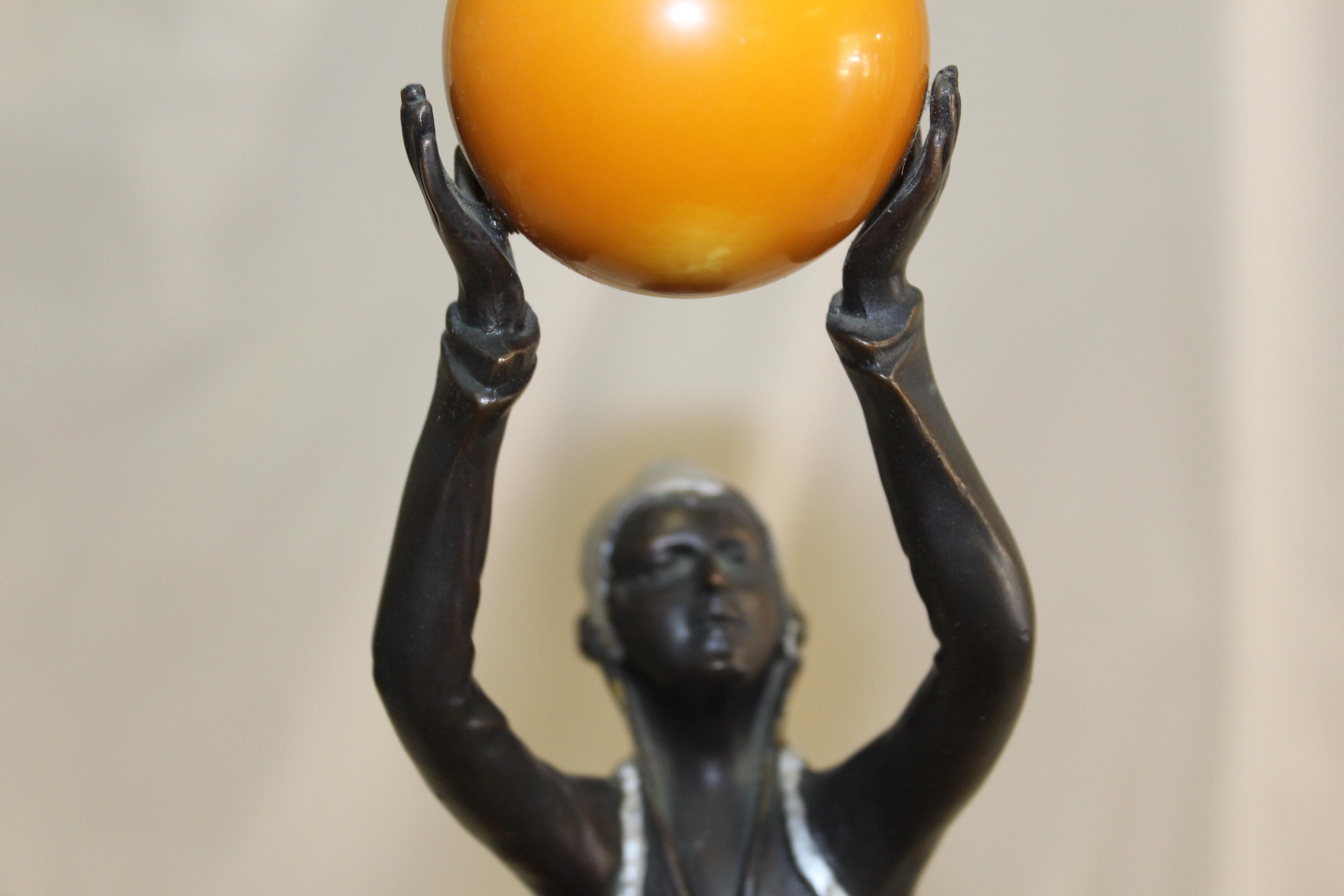 English Mid Century /Modern/Deco Style Sculpture  , Bronze  Girl For Sale