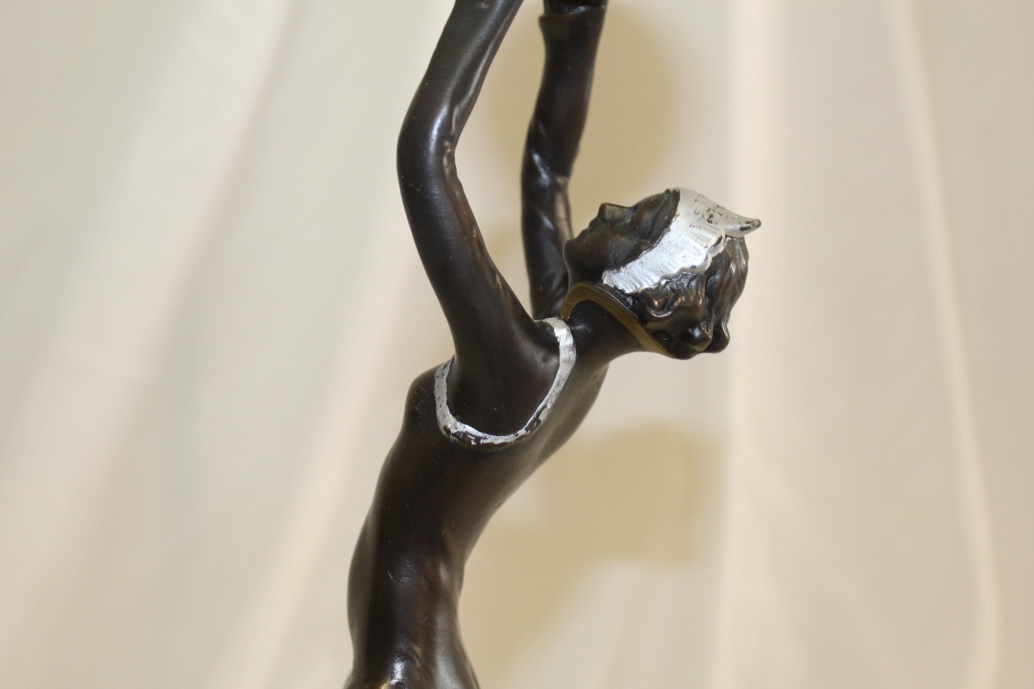 Mid Century /Modern/Deco Style Sculpture  , Bronze  Girl For Sale 1