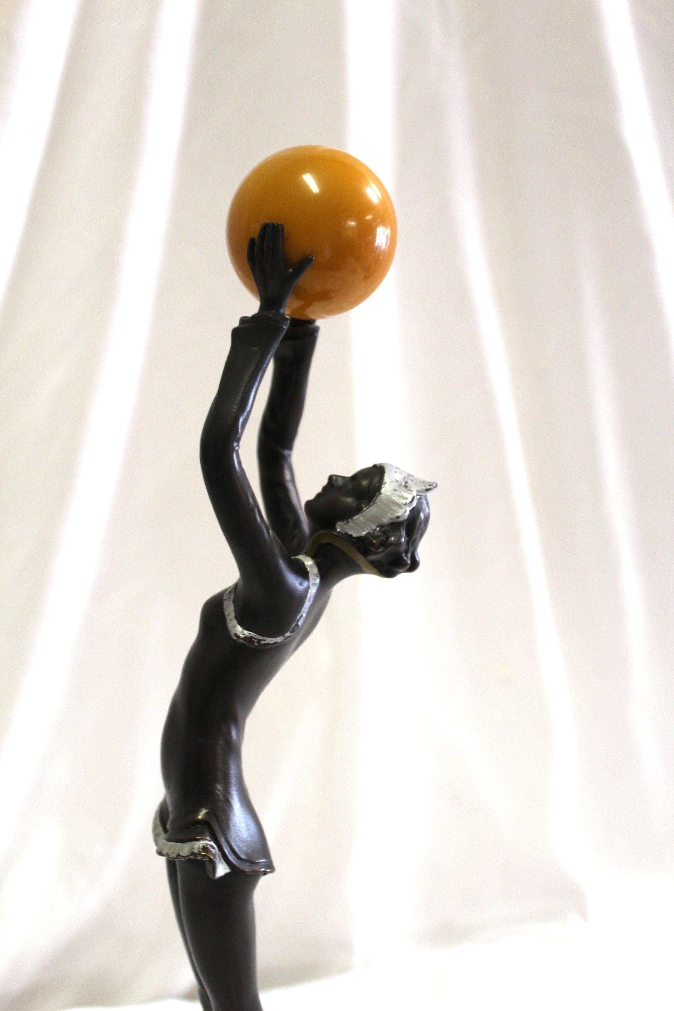 Mid Century /Modern/Deco Style Sculpture  , Bronze  Girl For Sale 2