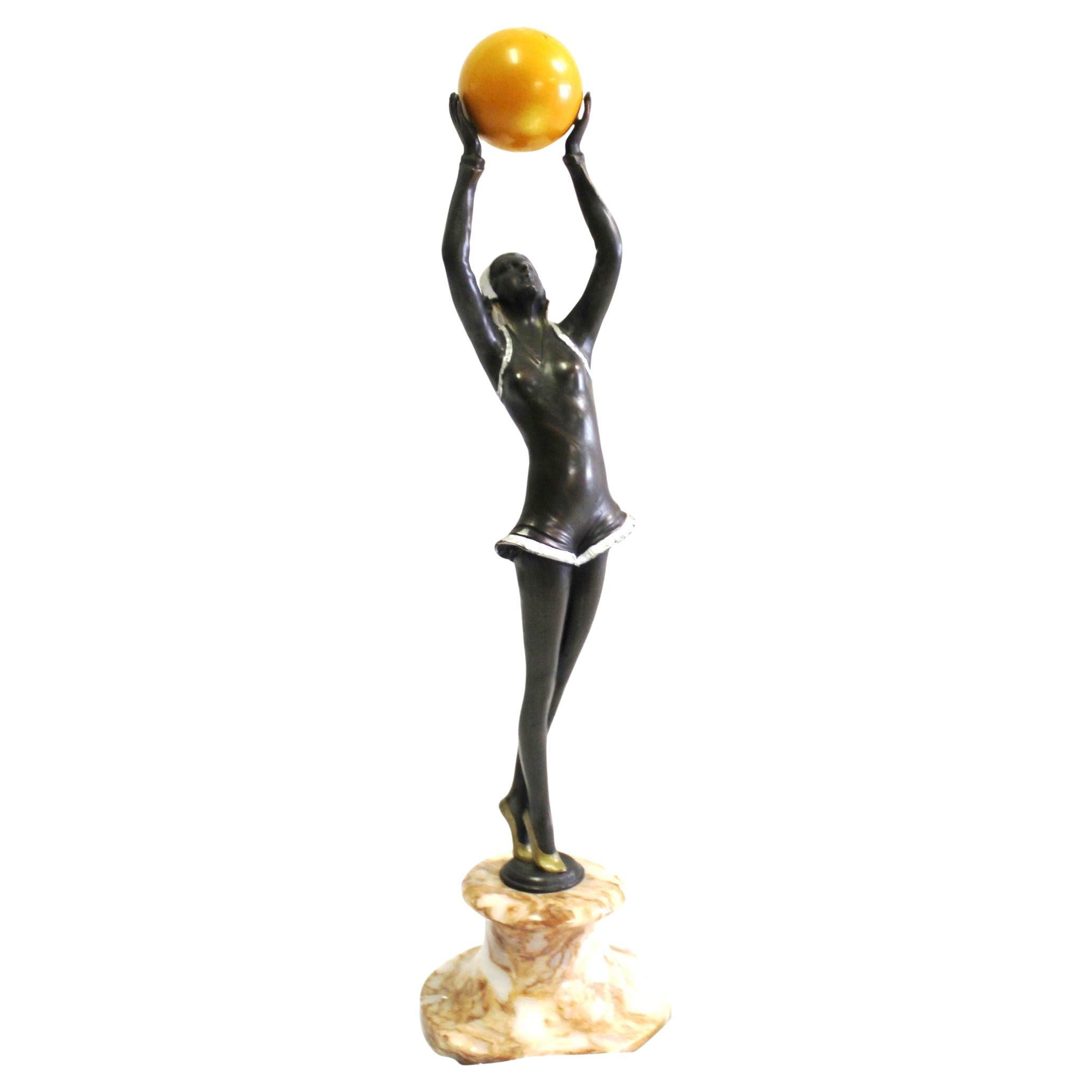 Mid Century /Modern/Deco Style Sculpture  , Bronze  Girl