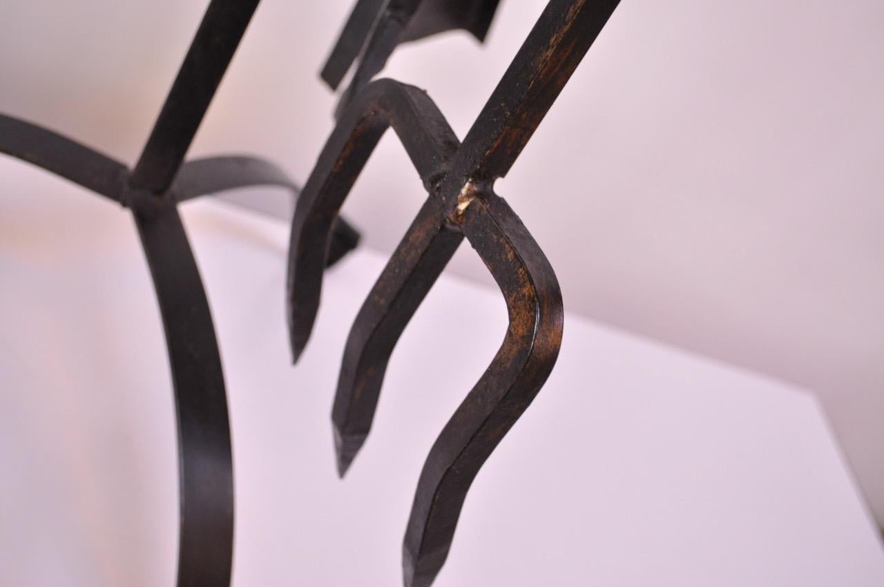Mid-Century Modern Decorative Modern Schmiedeeisen Feuerzeuge im Angebot 11