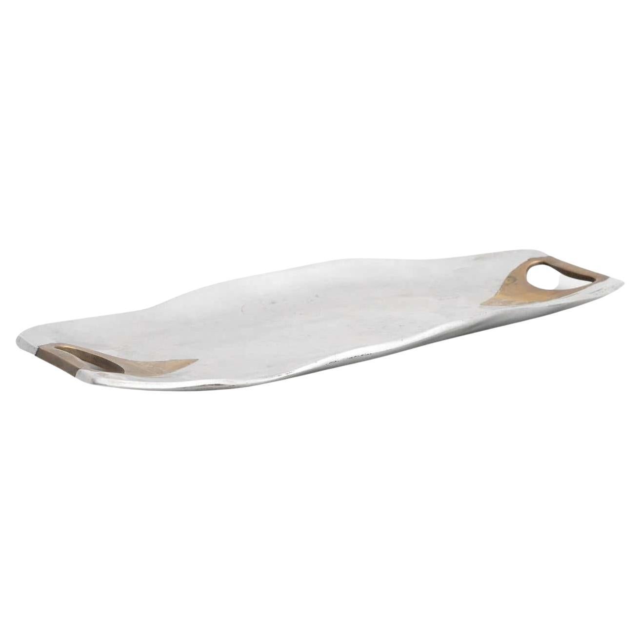 Mid-Century Modern Decorative Metal Tray, circa 1950