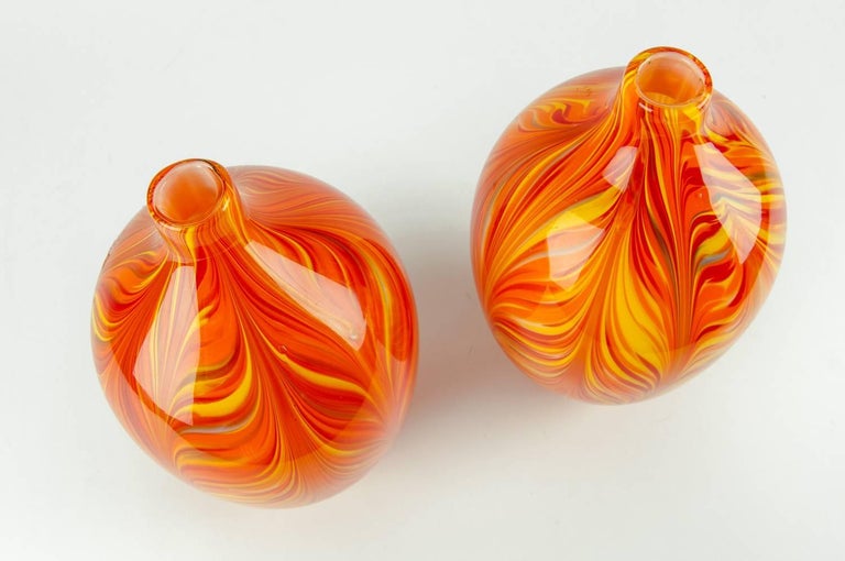 MidCentury Modern Decorative Pair of Display Pieces at 1stDibs