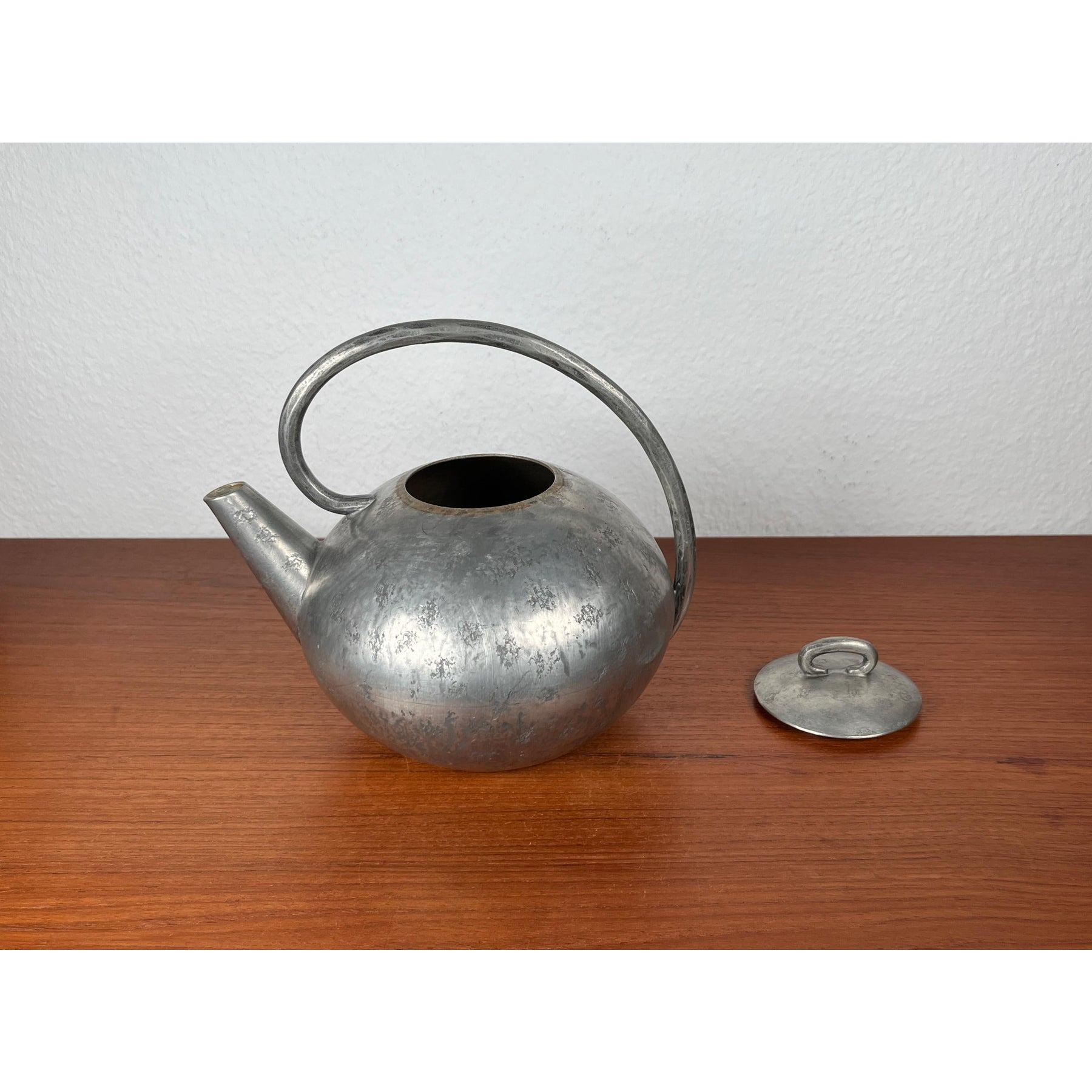 Teiera decorativa in peltro di Skurdal Pewter, anni '60, Modern-Decor, metà del secolo scorso in vendita 4