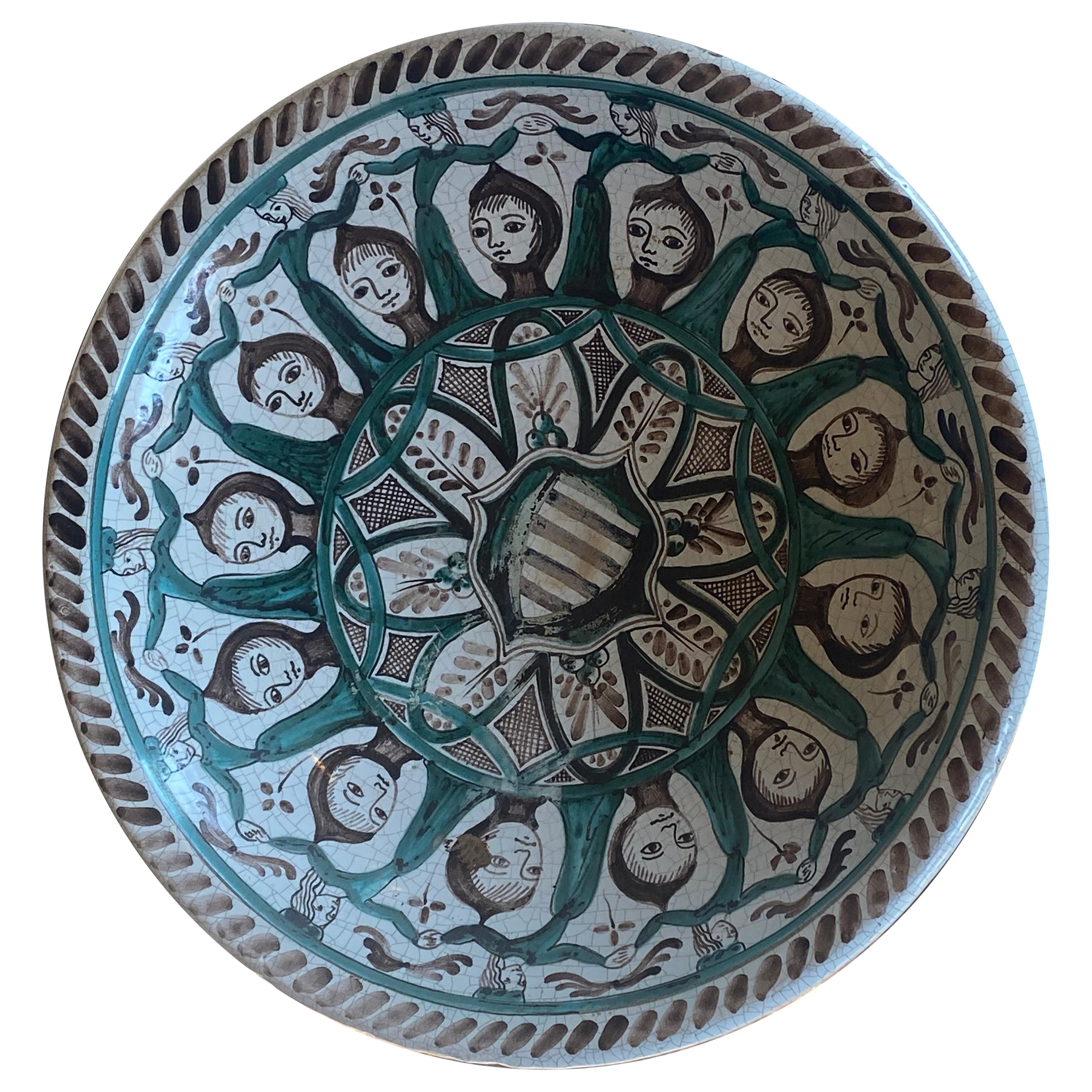 Mid-century Modern Decorative Plate For Sale