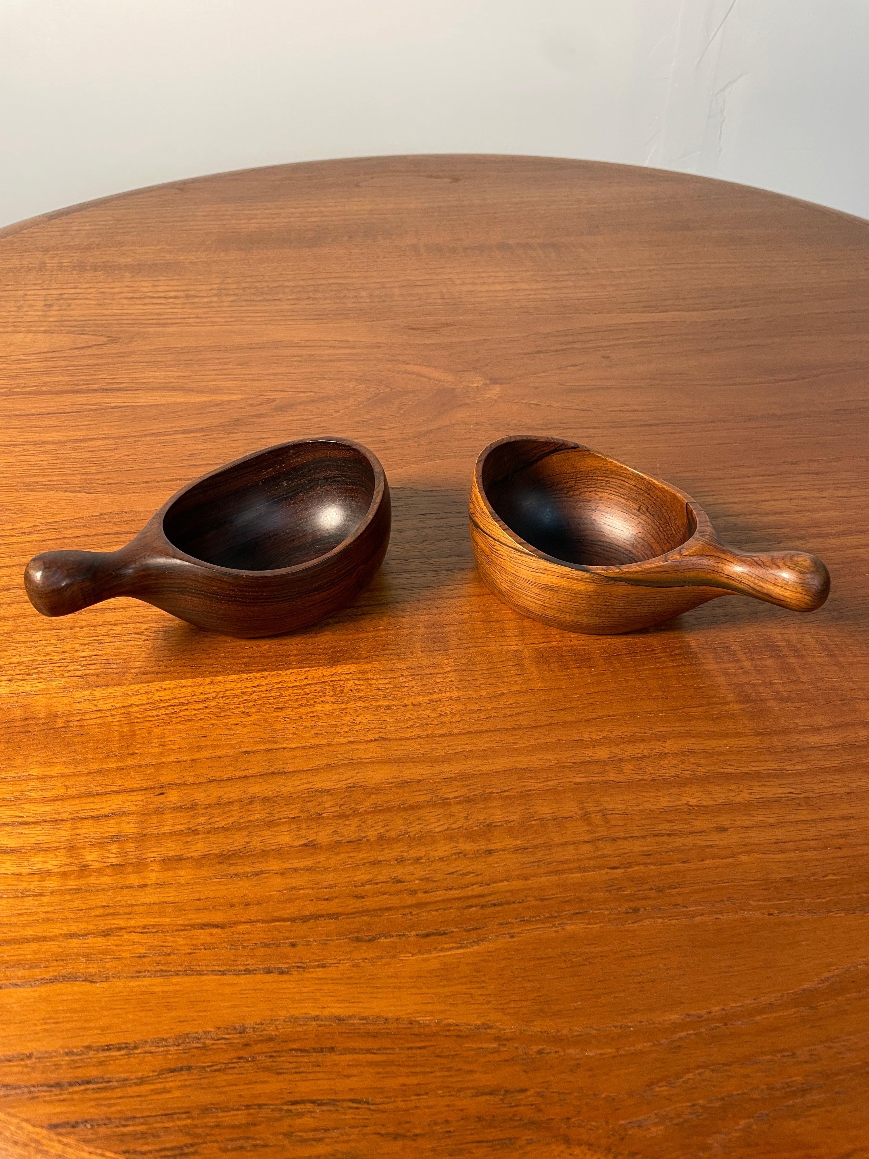 European Mid Century Modern Decorative wood bowls designed by Jean Gillon For Sale