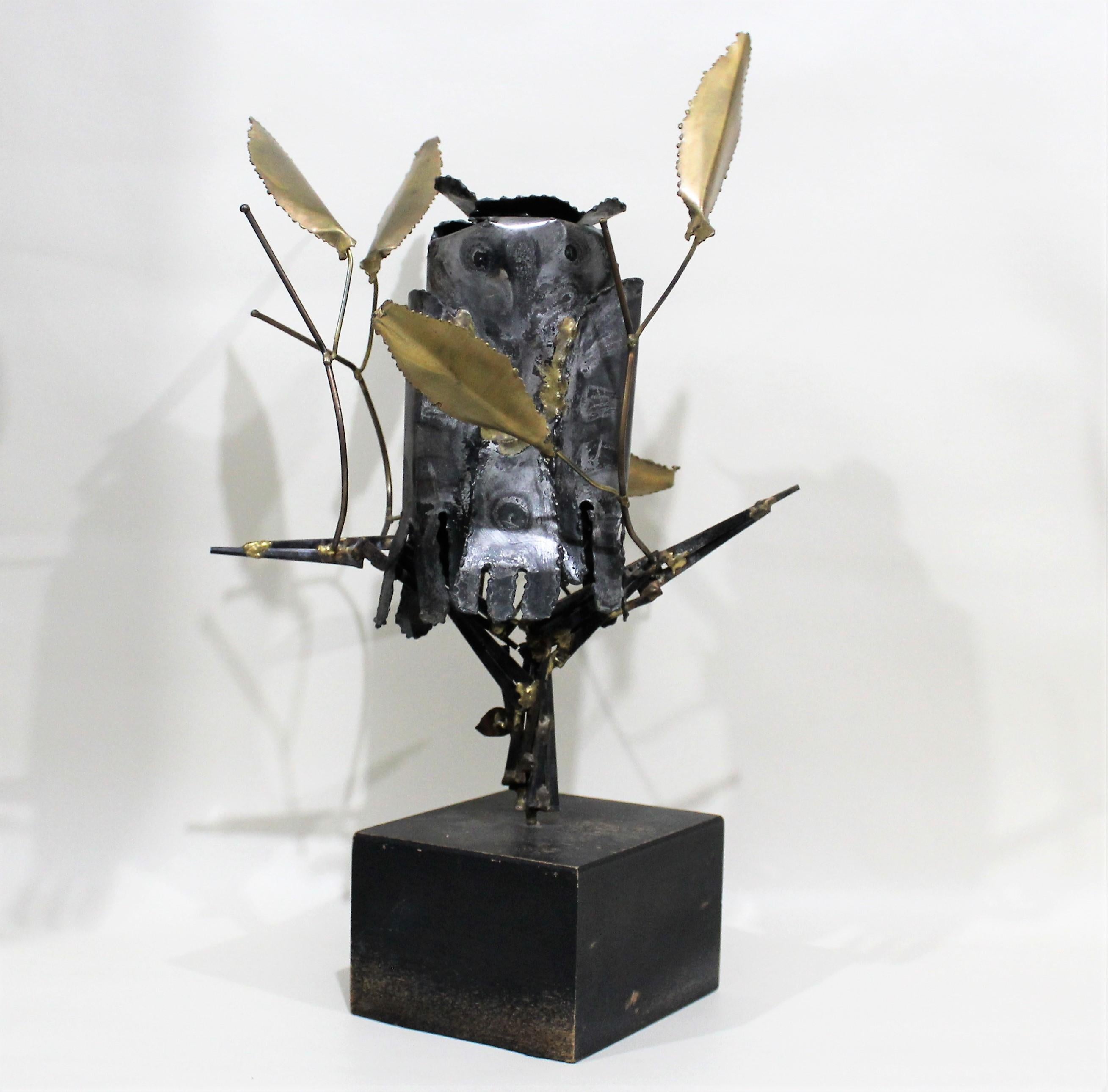 Mid-Century Modern Sculpture de hibou Degroot moderne du milieu du siècle dernier en vente