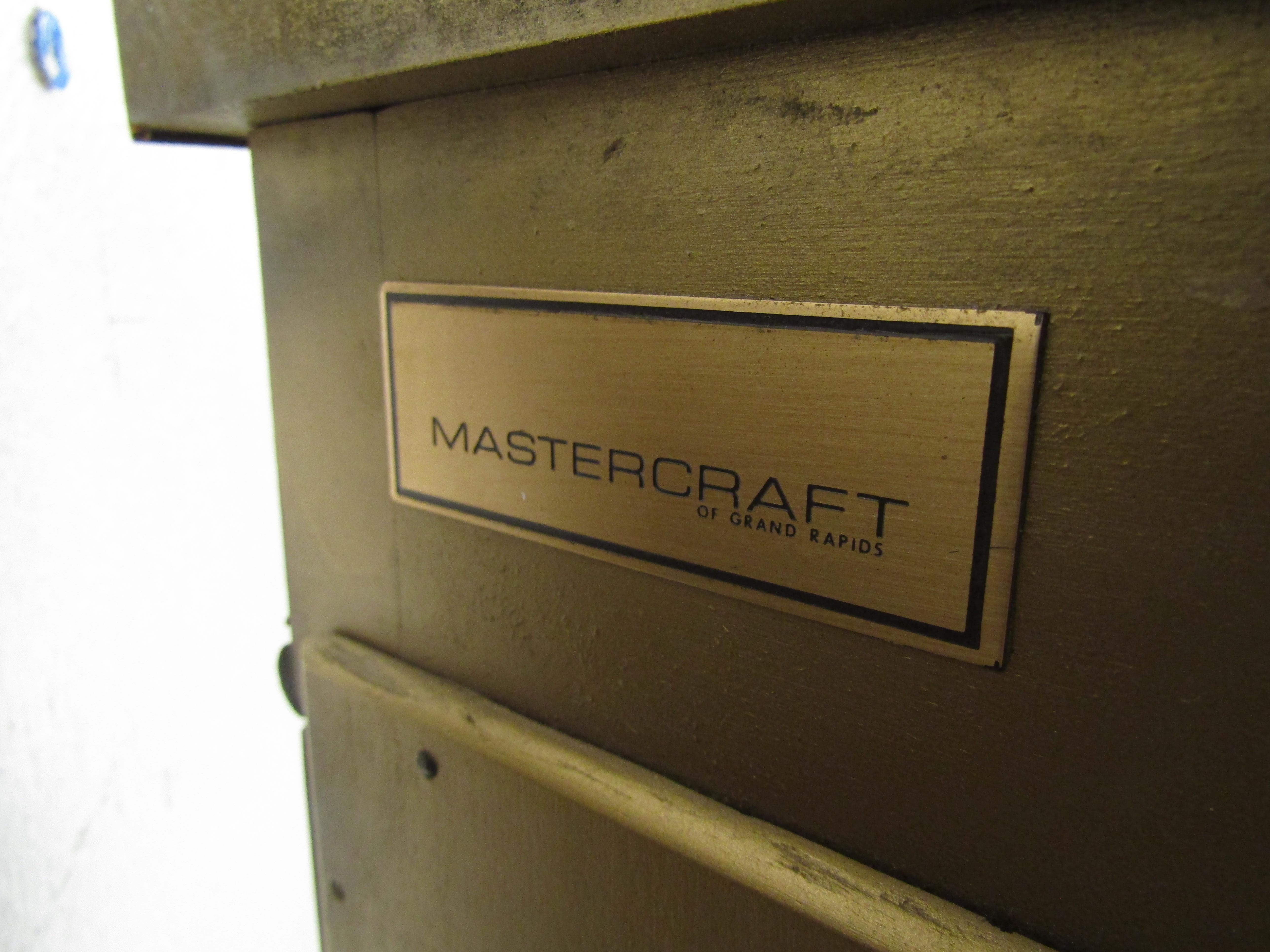 Mid-Century Modern Demilune Display Cabinet by Mastercraft 3