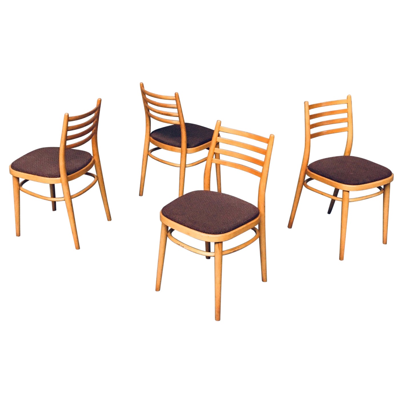 Esszimmerstuhl-Set im modernen Design aus der Mitte des Jahrhunderts von Ton, 1968, Tschechoslowakei