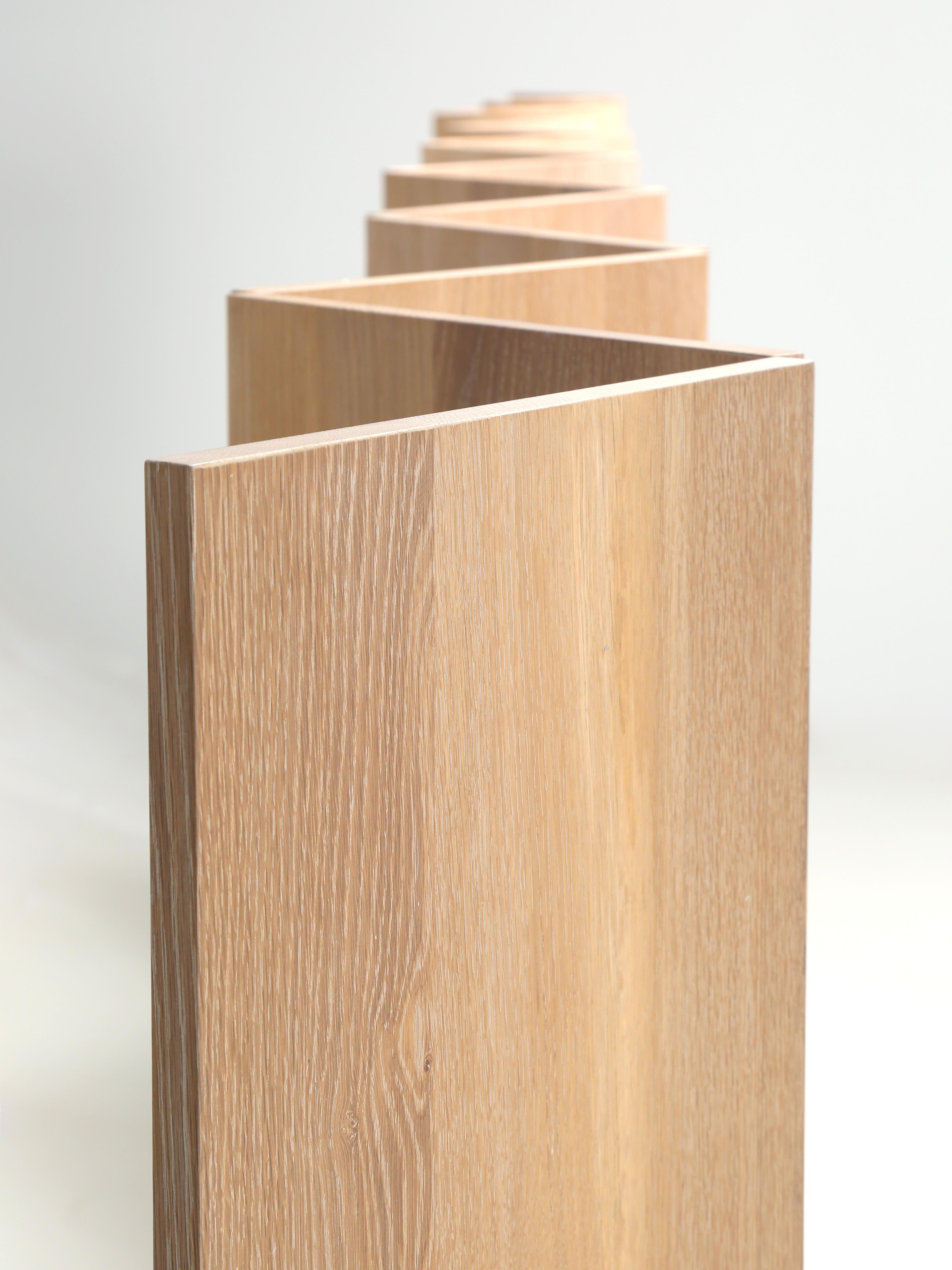 Mid-Century Modern Paravent au design Modernity Made to Order Rift Cut White Oak Toute taille en vente