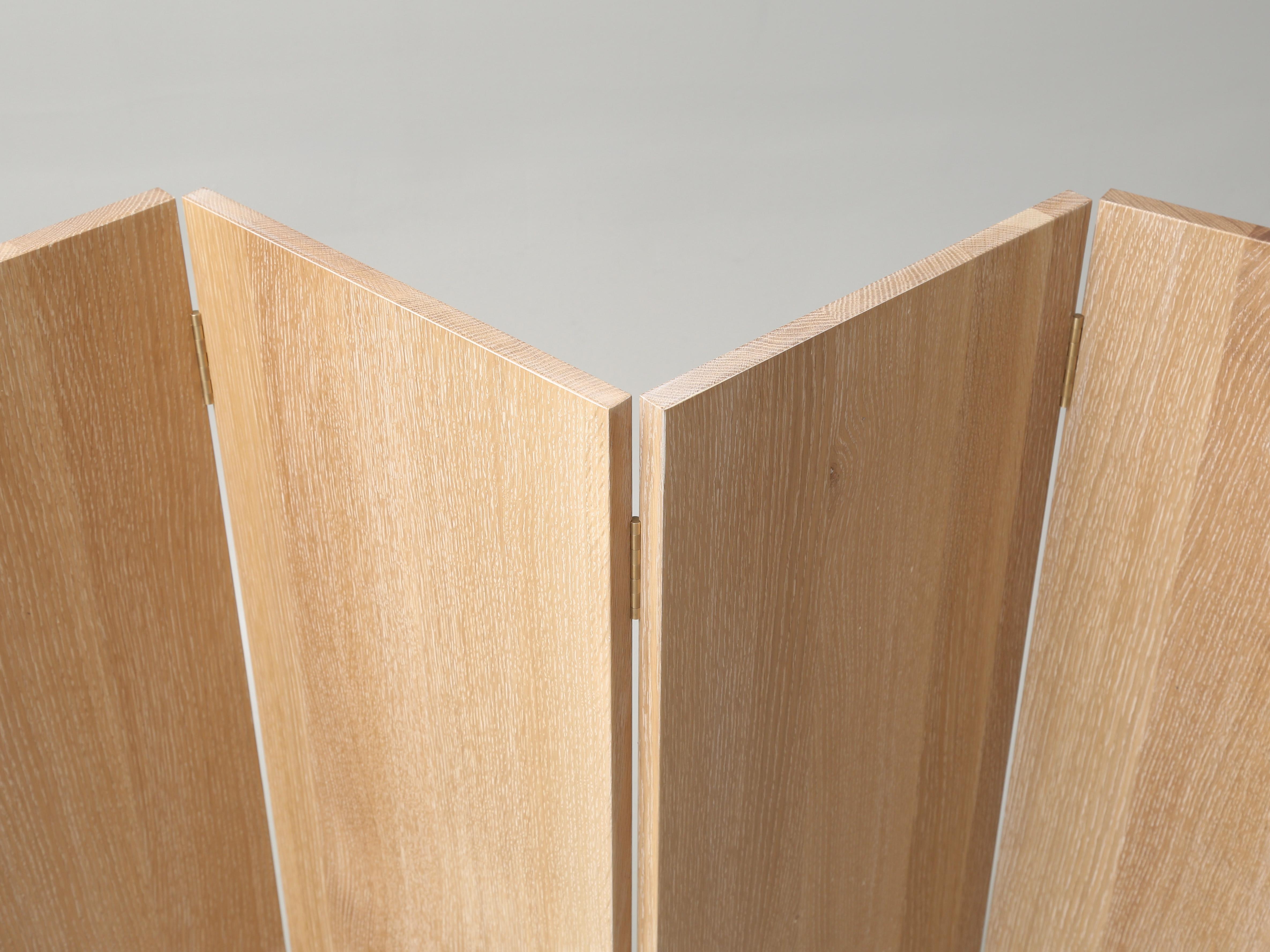 Américain Paravent au design Modernity Made to Order Rift Cut White Oak Toute taille en vente