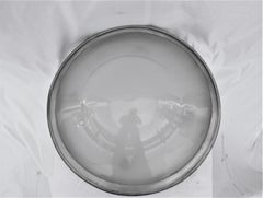 Mid-Century Modern Design Flush Mounted Chandelier, Glass
