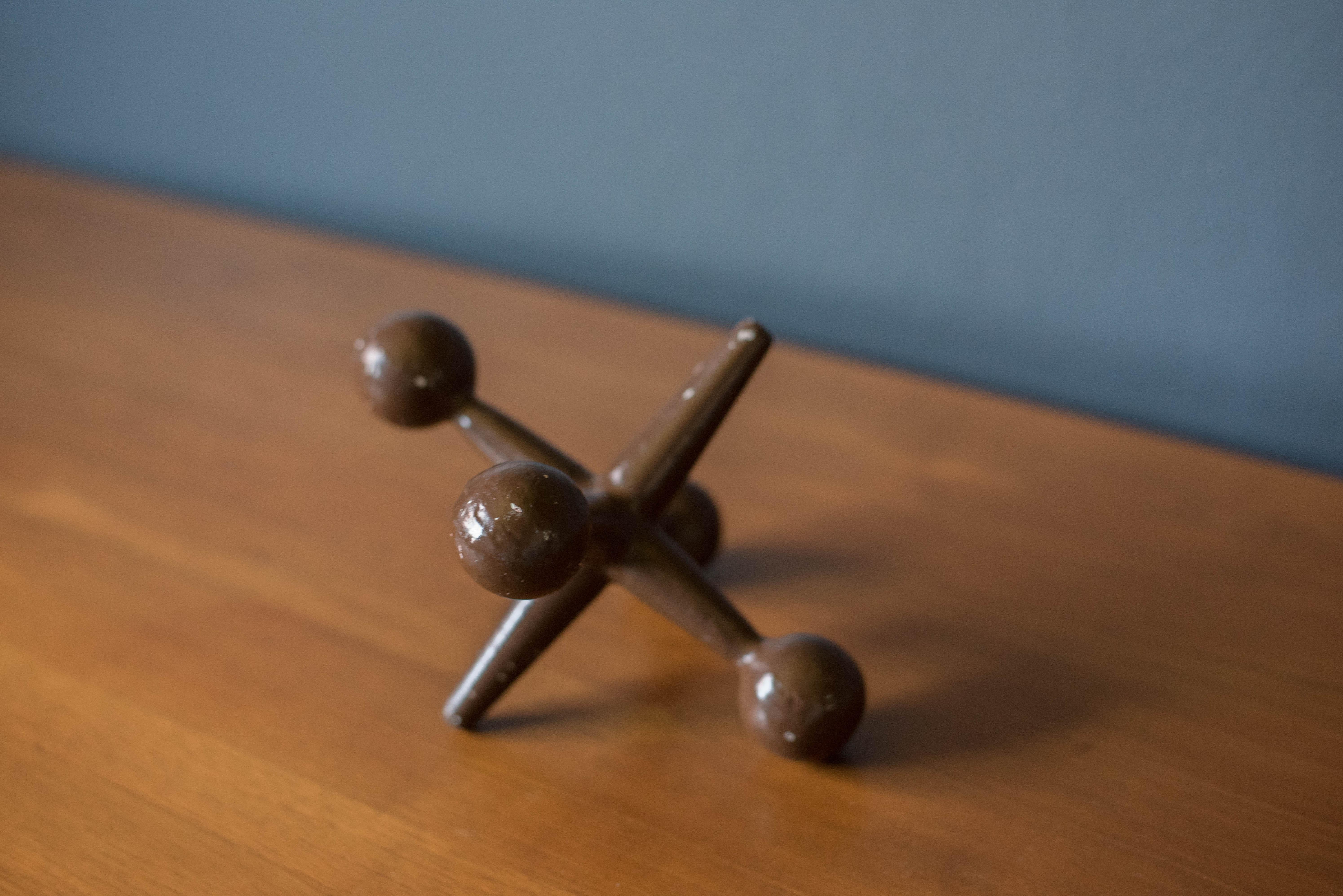 American Mid Century Modern Design Line Jack Bookend by Bill Curry
