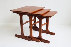 Mid-Century Modern Design Nesting Tables by G-Plan 1960 Teak Stacking Tables