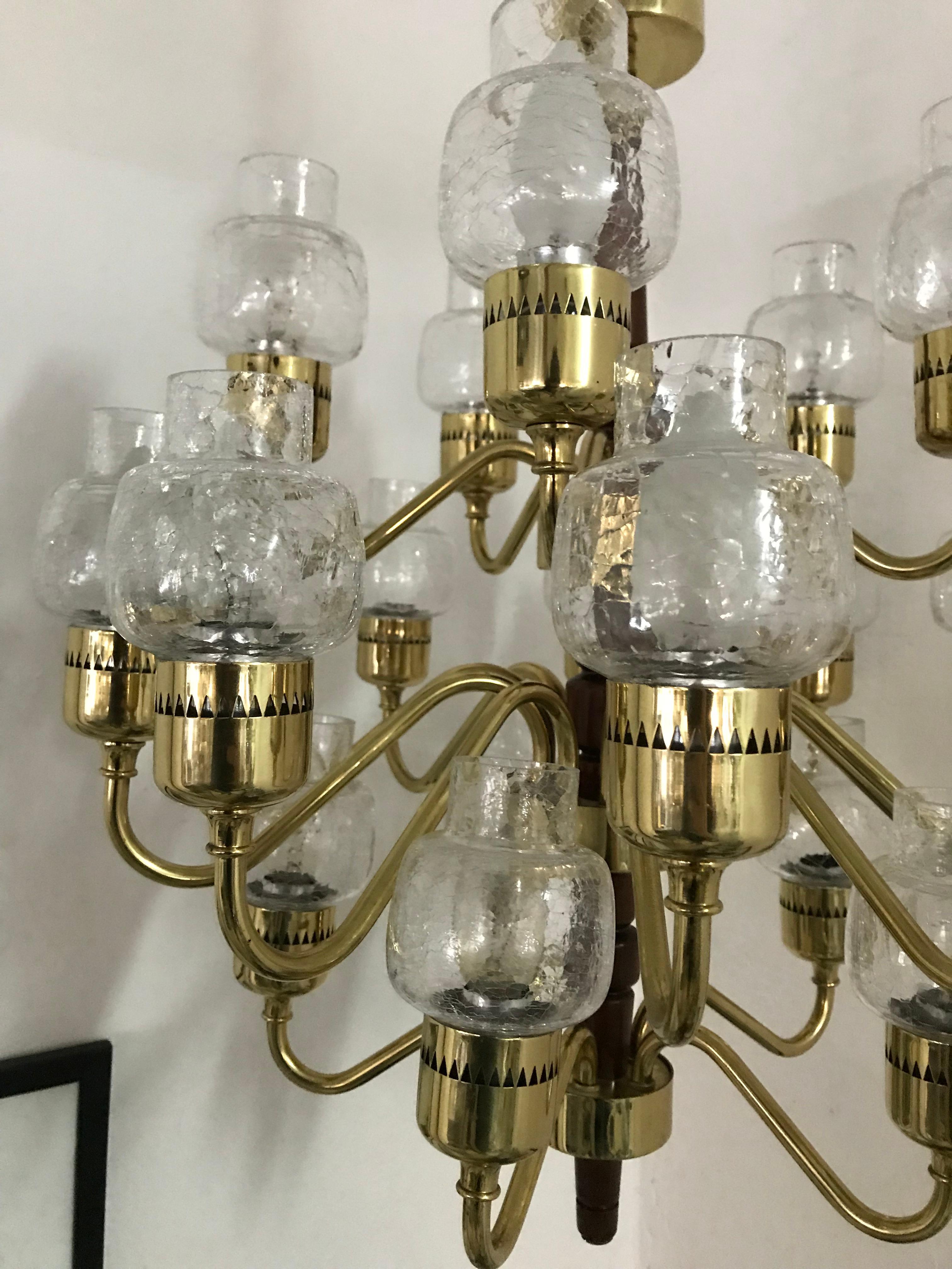 Mid-Century Modern Designed by Hans-Agne Jakobsson Chandelier for Markaryd, 1960 For Sale 5