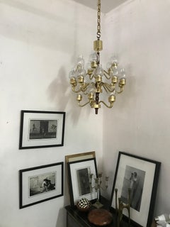 Lampadario di metà secolo progettato da Hans-Agne Jakobsson per Markaryd, 1960