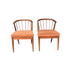 Mid Century Modern Designer Pair of Chairs in Vintage Gio Ponti Style