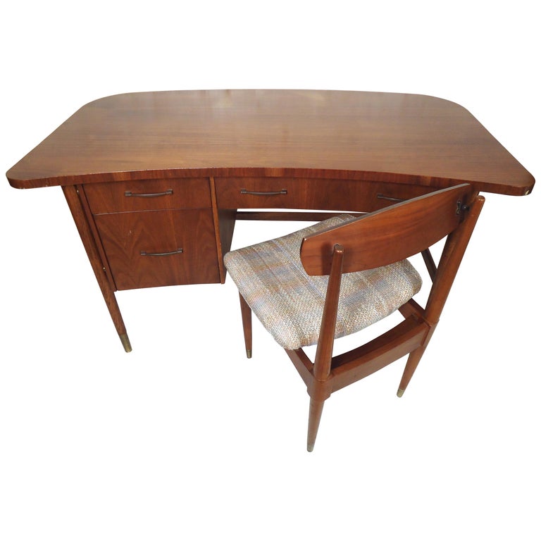 Mid Century Modern Desk And Chair By Sligh Lowry For Sale At 1stdibs