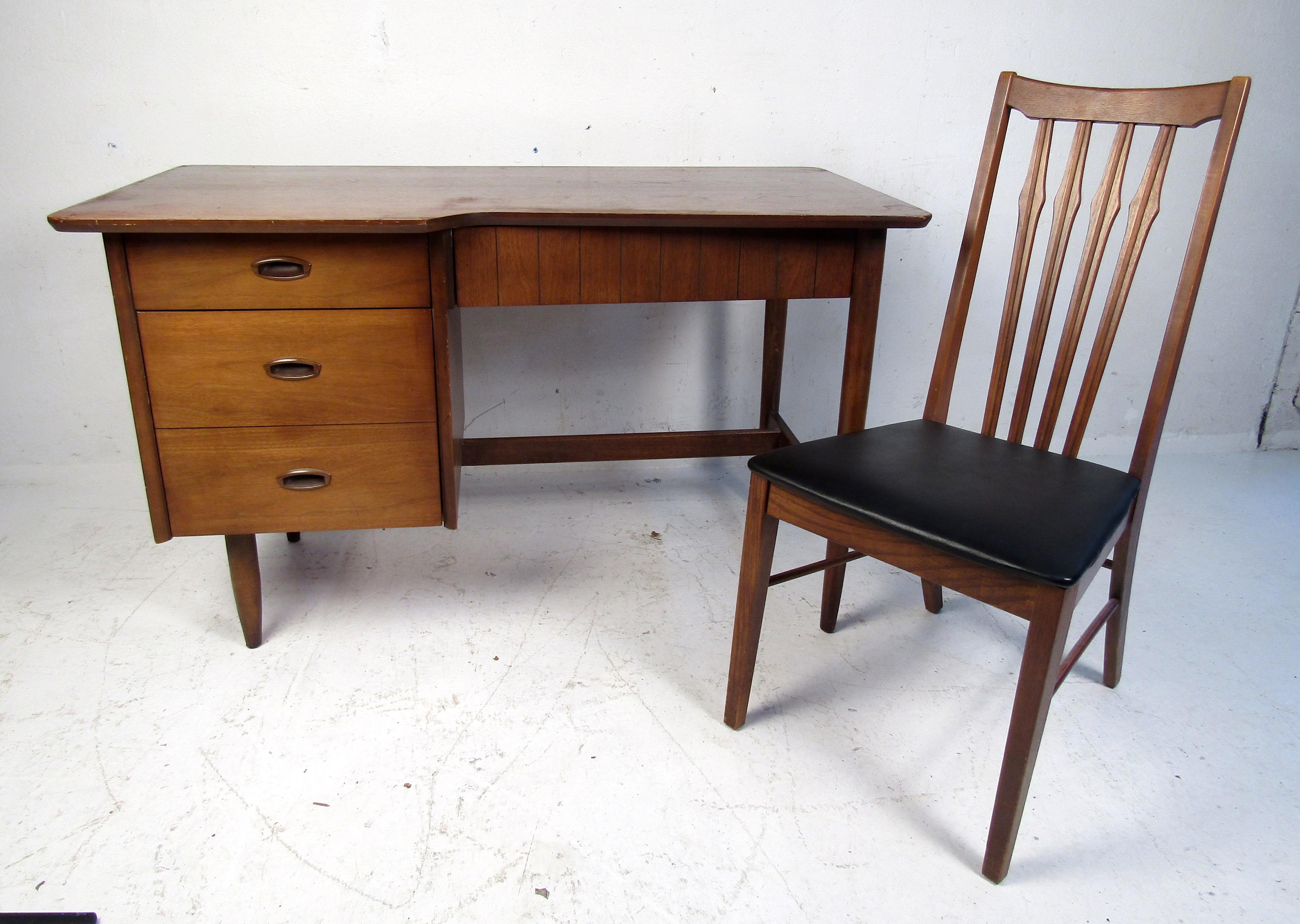 mid century desk and chair