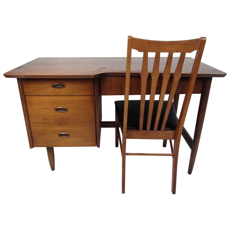 Mid-Century Modern Desk and Chair For Sale at 1stDibs | mid century ...