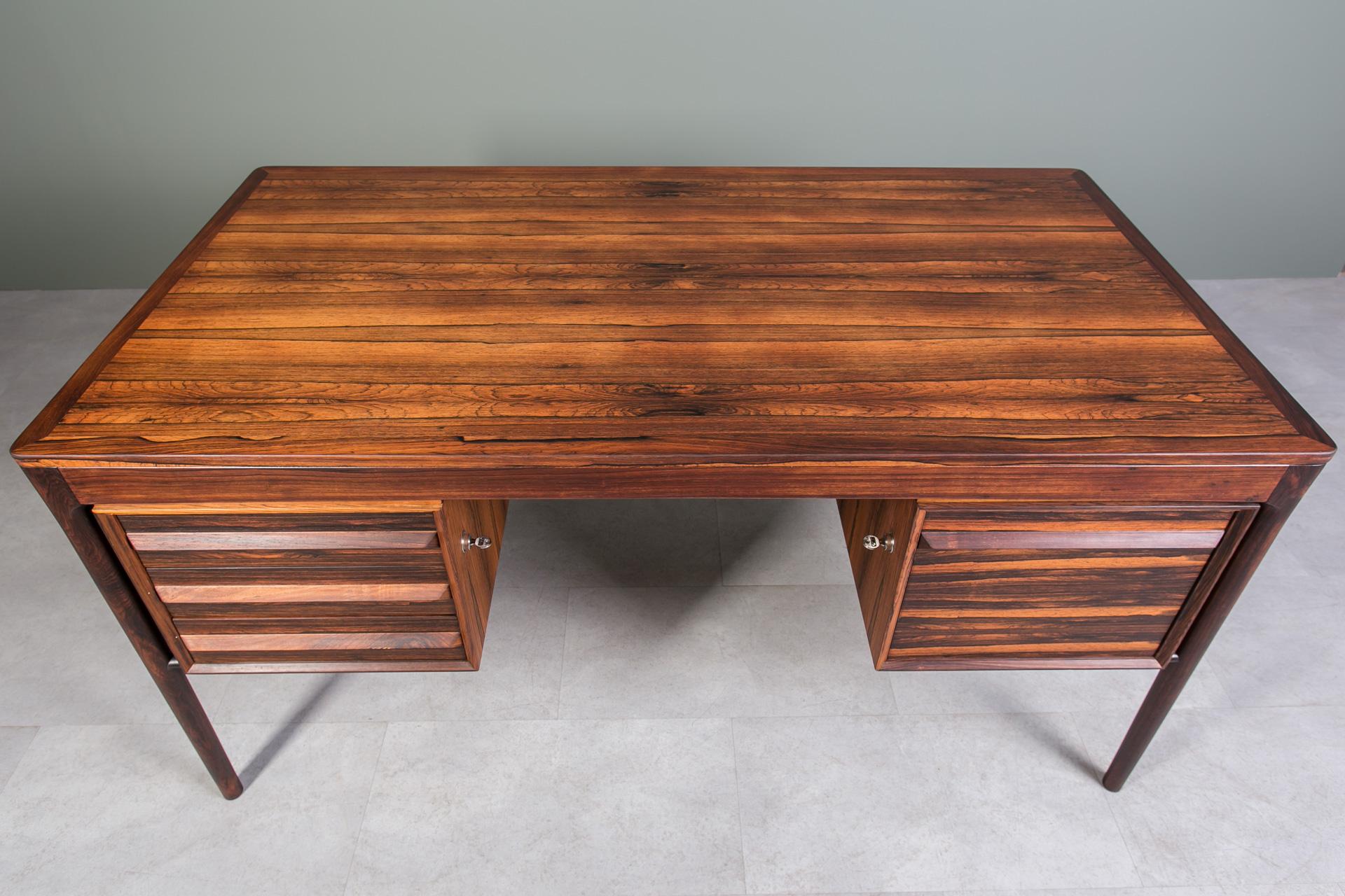 Mid-Century Modern Desk by Bruksbo, Norway, 1960s, attributed to Torbjorn Afdal For Sale 3