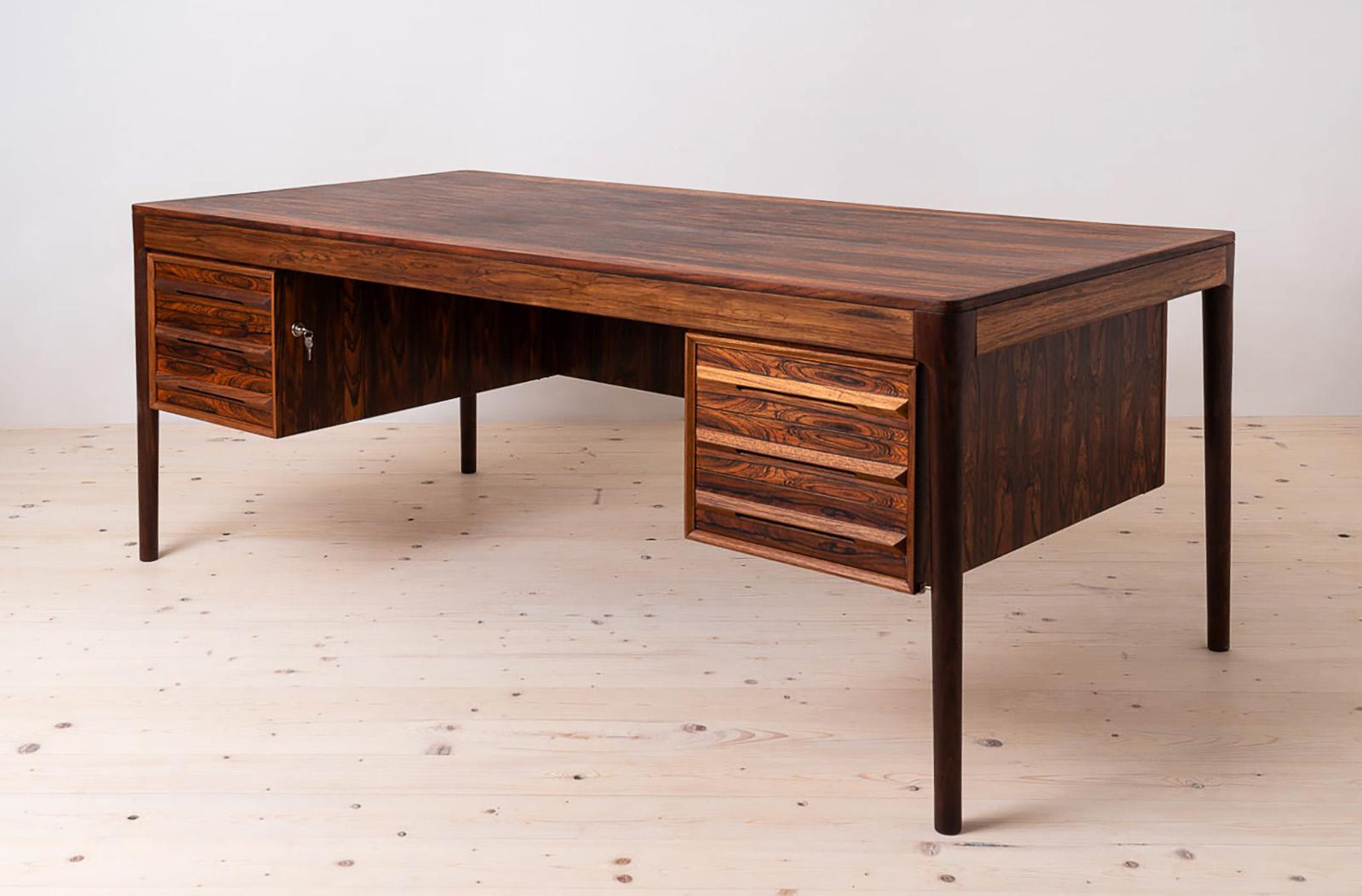 Norwegian Mid-Century Modern Desk by Bruksbo, Norway, 1960s, by Torbjorn Afdal