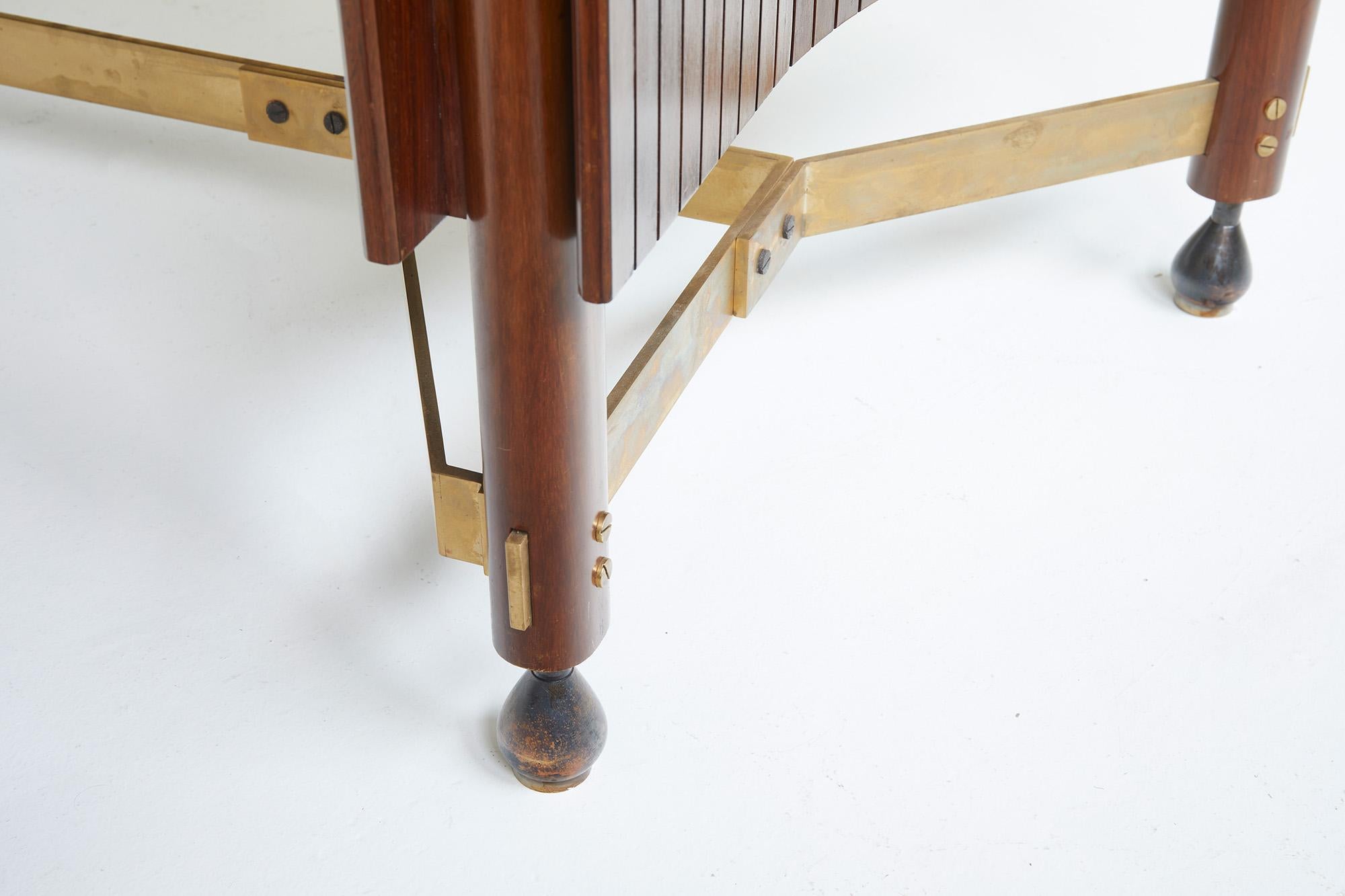 Scrivania moderna di metà secolo di Claudio Olivieri e Renato Angeli, Italia anni '50 in vendita 4