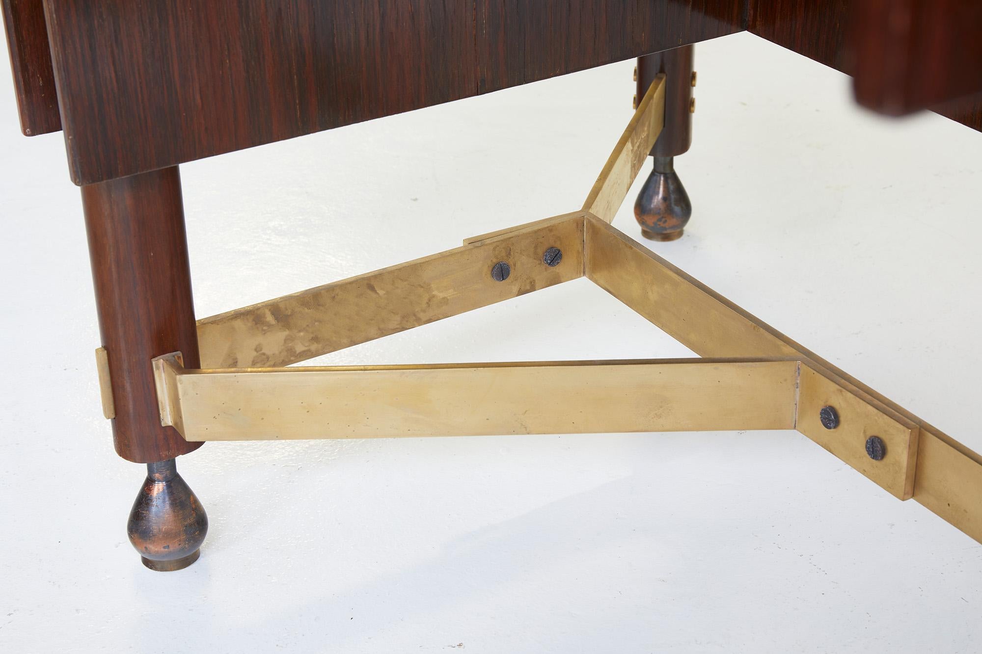 Scrivania moderna di metà secolo di Claudio Olivieri e Renato Angeli, Italia anni '50 in vendita 5