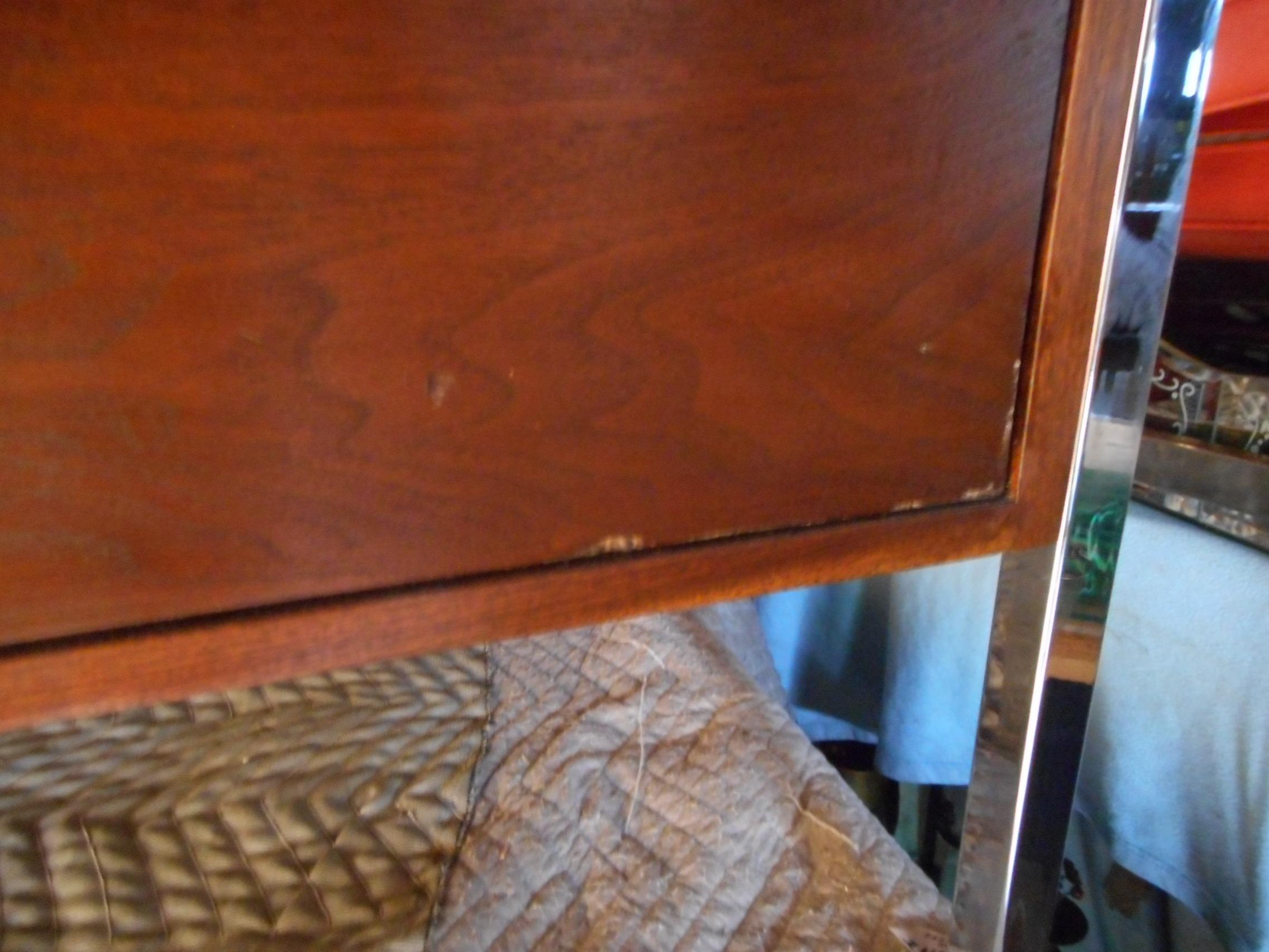 Mid-Century Modern Desk by Design Craft with a Finished Back 7