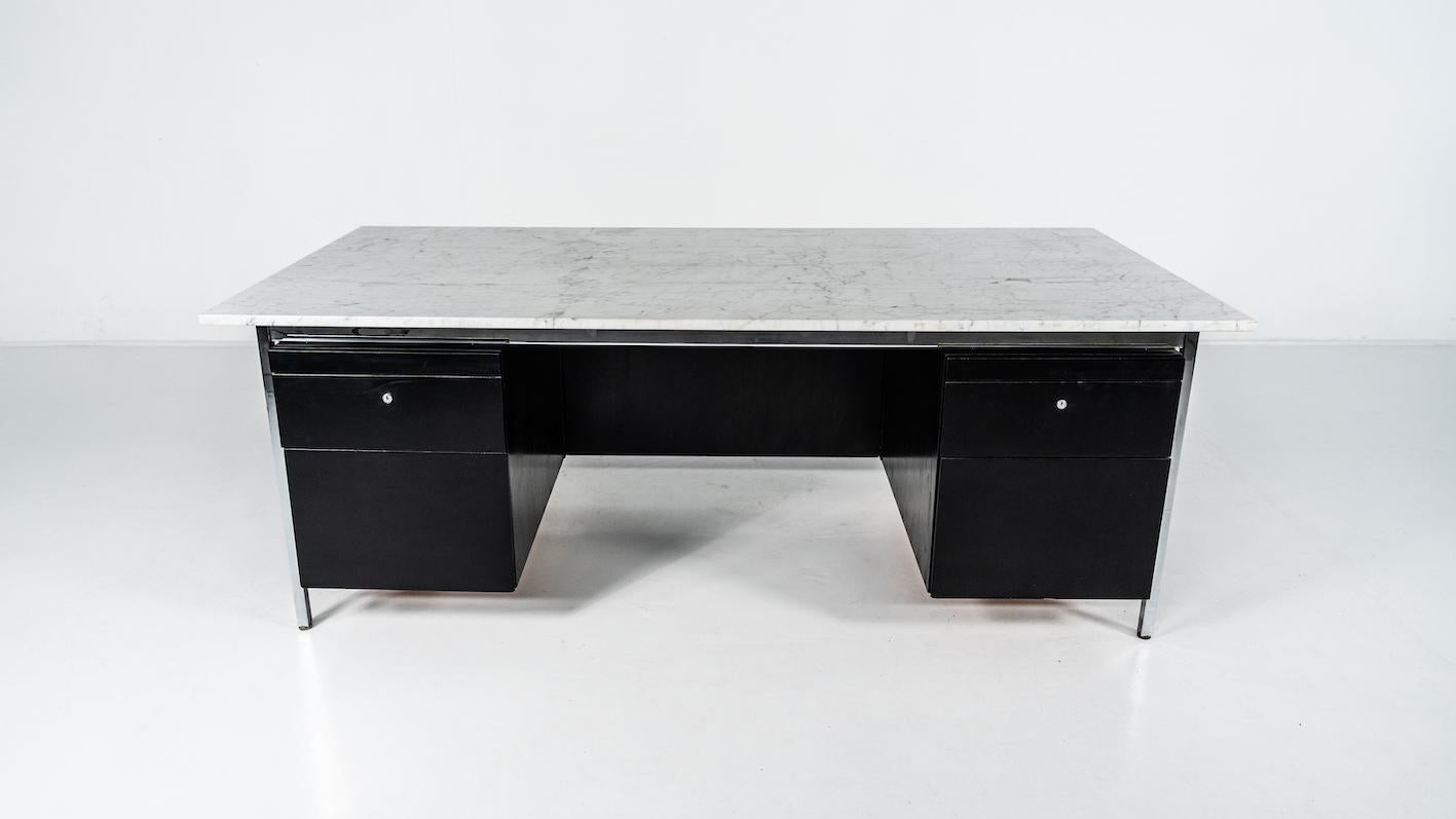 Mid-Century Modern Desk by Florence Knoll for Knoll international

Biography : 

Born to a baker, and orphaned at age twelve, Florence Schust grew up Saginaw, Michigan. Schust demonstrated an early interest in architecture and was enrolled at the