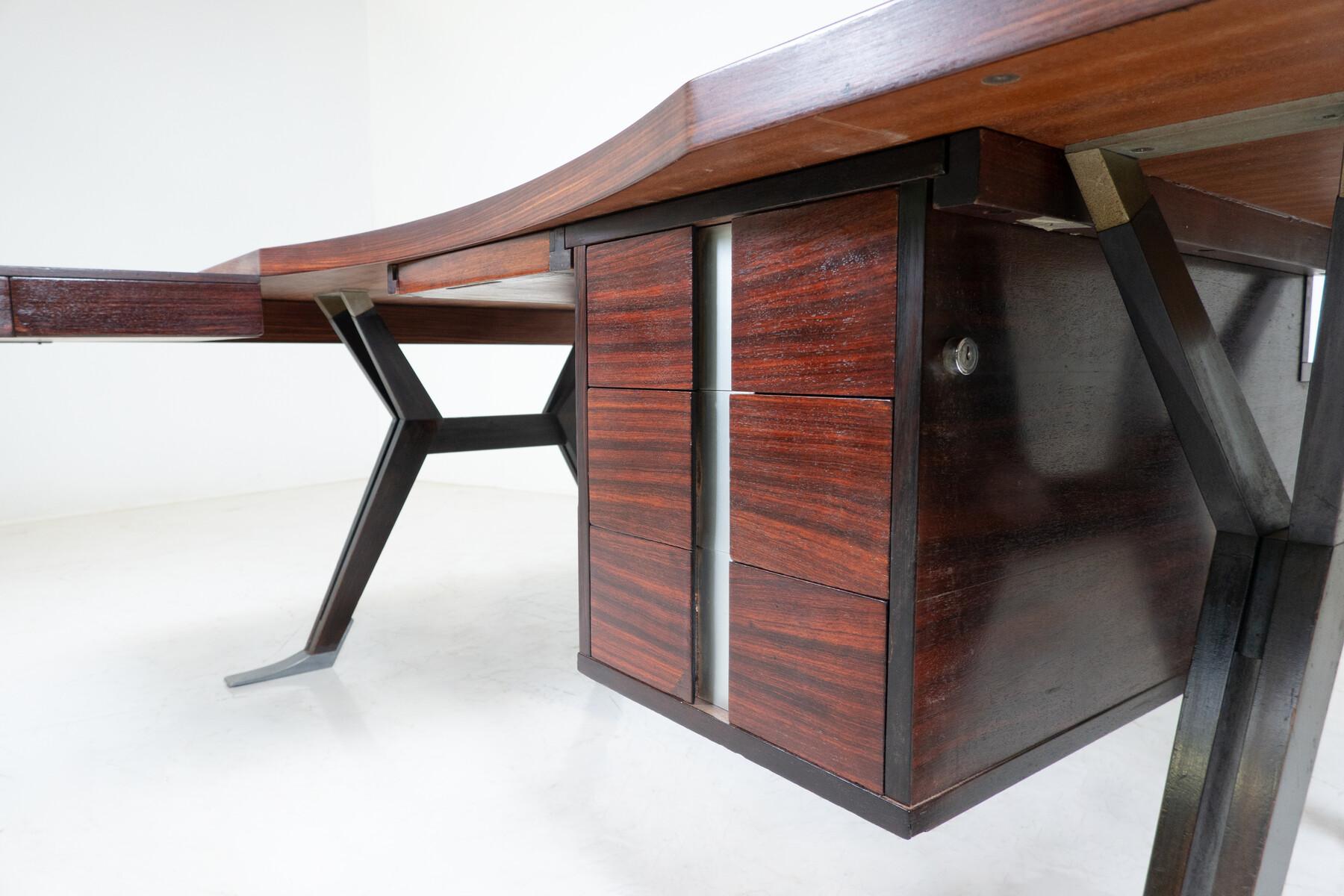 Mid-Century Modern Desk by Ico Parisi for Mim Roma, Italy, 1950s           For Sale 5