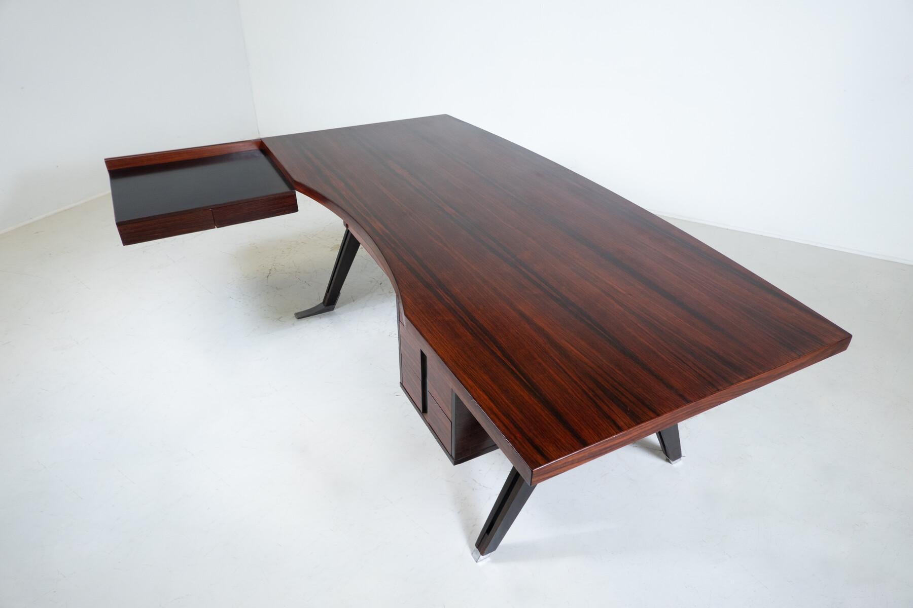 Mid-Century Modern Desk by Ico Parisi for Mim Roma, Italy, 1950s           For Sale 6