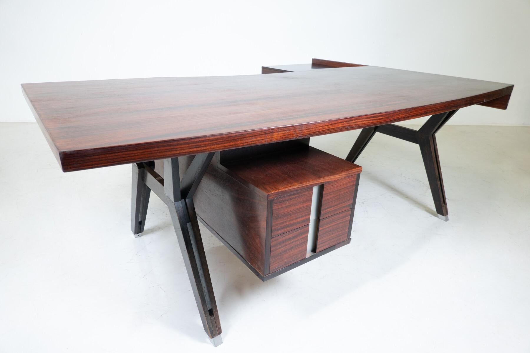 Mid-Century Modern Desk by Ico Parisi for Mim Roma, Italy, 1950s           For Sale 8