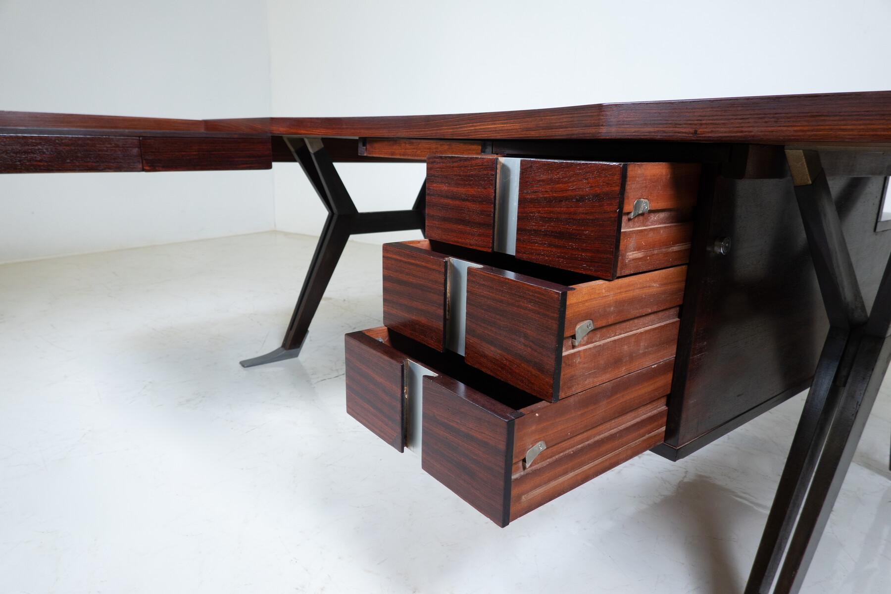 Mid-Century Modern Desk by Ico Parisi for Mim Roma, Italy, 1950s           For Sale 9