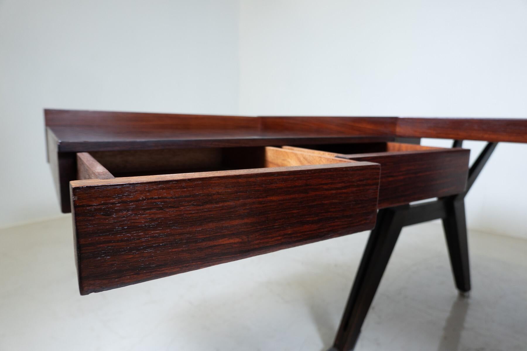 Mid-Century Modern Desk by Ico Parisi for Mim Roma, Italy, 1950s           For Sale 11