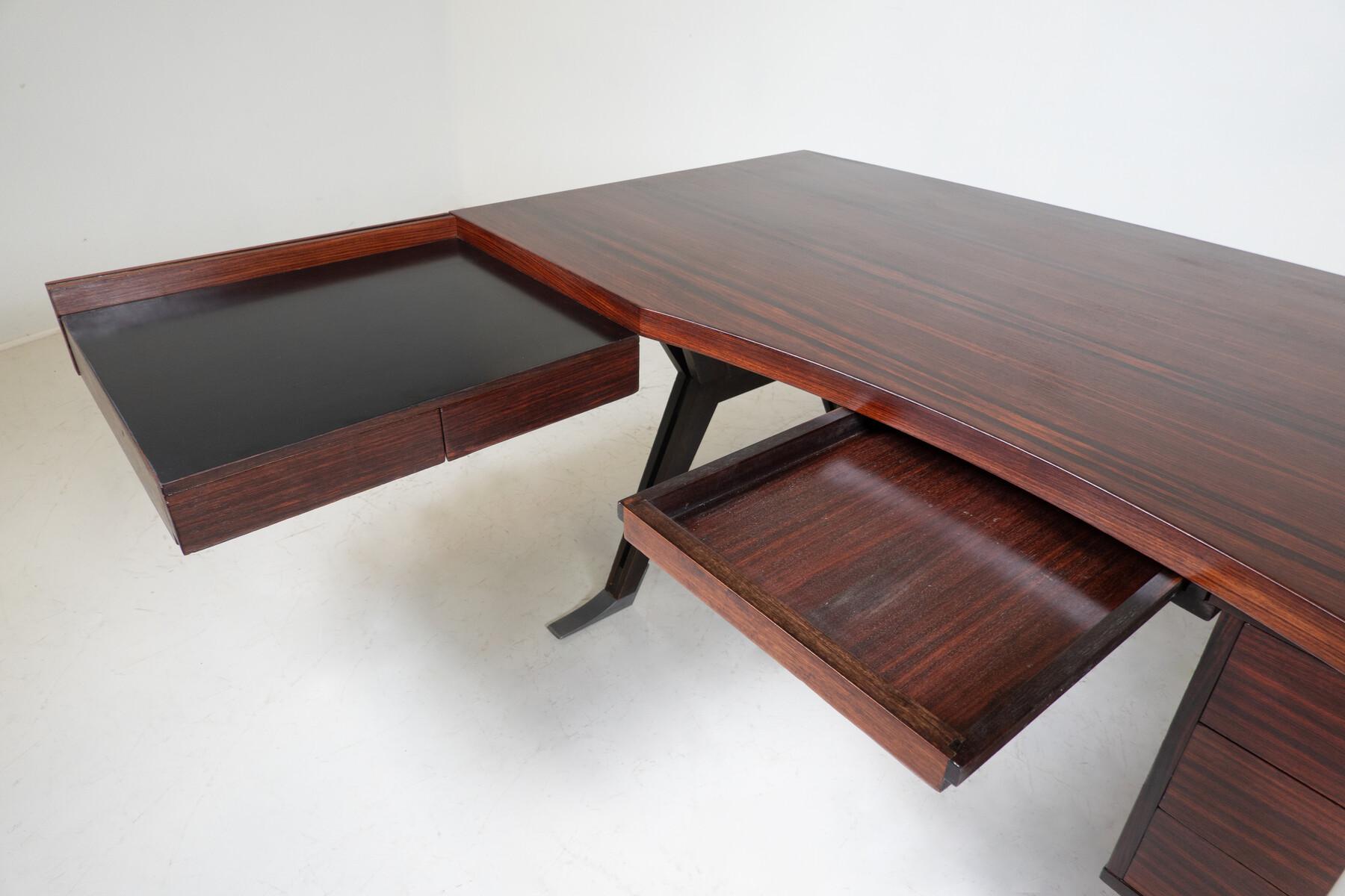 Mid-Century Modern Desk by Ico Parisi for Mim Roma, Italy, 1950s           For Sale 12