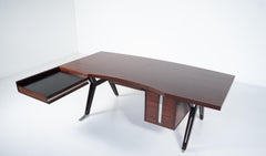 Mid-Century Modern Desk by Ico Parisi for Mim Roma, Italy, 1950s