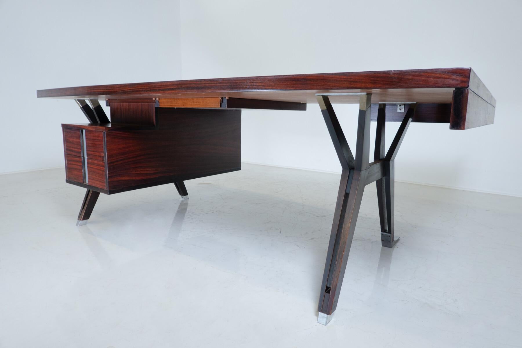 Mid-20th Century Mid-Century Modern Desk by Ico Parisi for Mim Roma, Italy, 1950s           For Sale