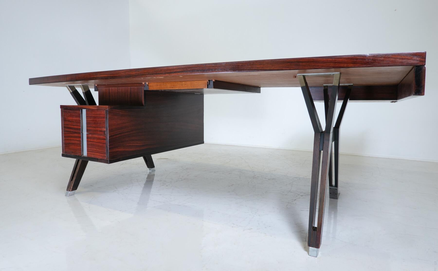 Mid-Century Modern Desk by Ico Parisi for Mim Roma, Italy, 1950s           For Sale 1