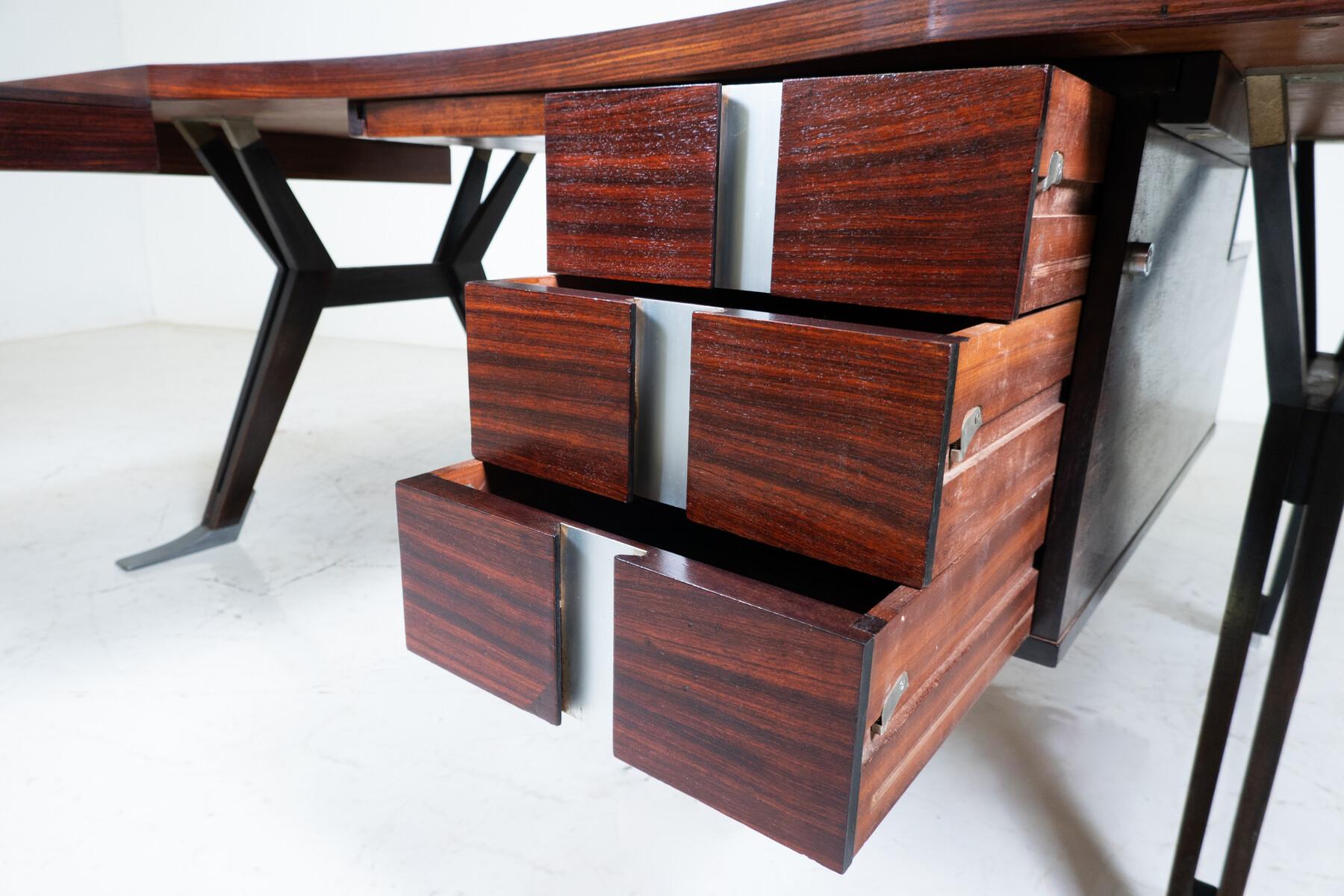 Mid-Century Modern Desk by Ico Parisi for Mim Roma, Italy, 1950s           For Sale 3