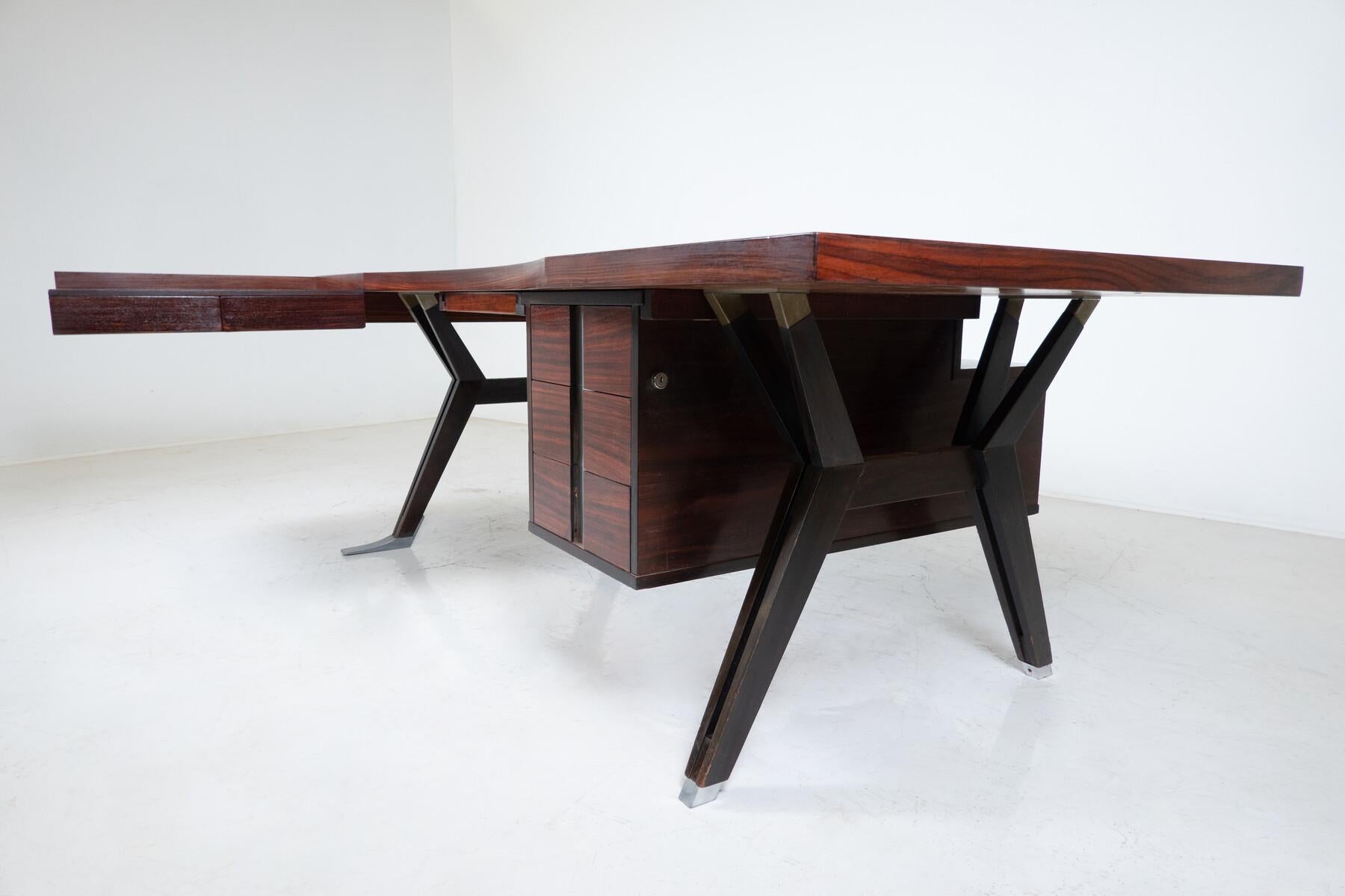 Mid-Century Modern Desk by Ico Parisi for Mim Roma, Italy, 1950s           For Sale 4