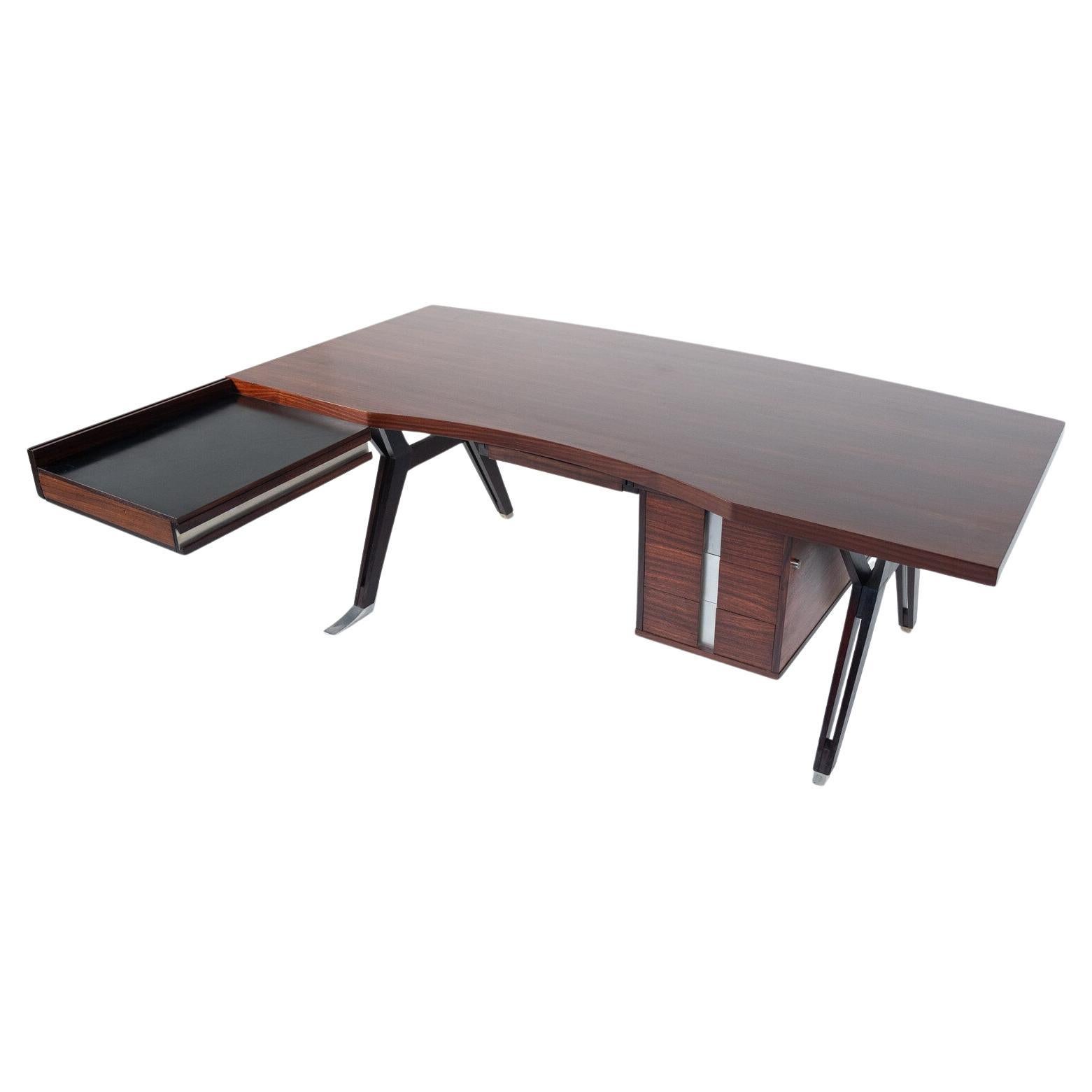 Mid-Century Modern Desk by Ico Parisi for Mim Roma, Italy, 1950s For Sale