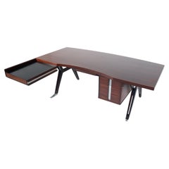 Mid-Century Modern Desk by Ico Parisi for Mim Roma, Italy, 1950s