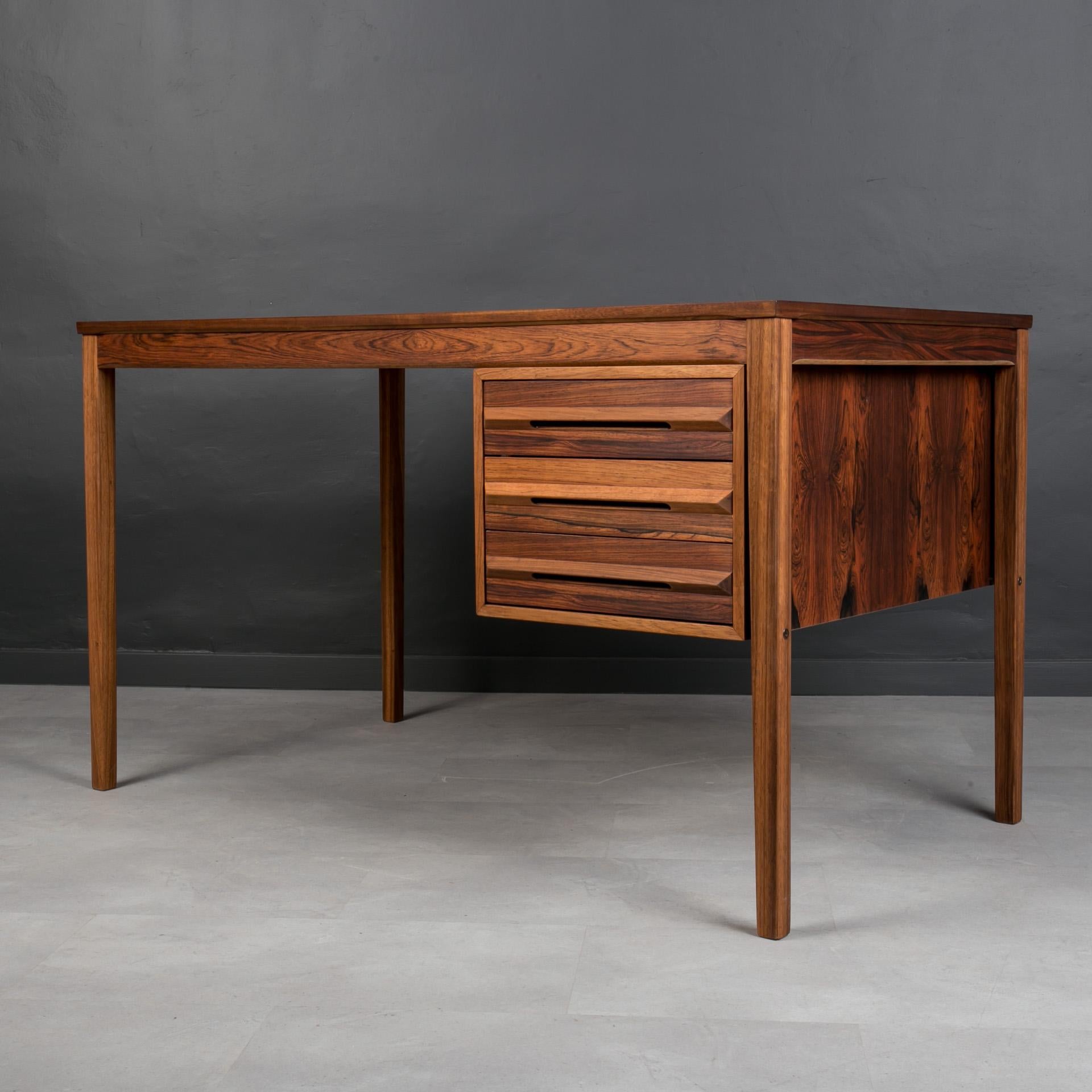 Wood Mid-Century Modern Desk by Torbjorn Afdal for Bruksbo, Norway, 1960s